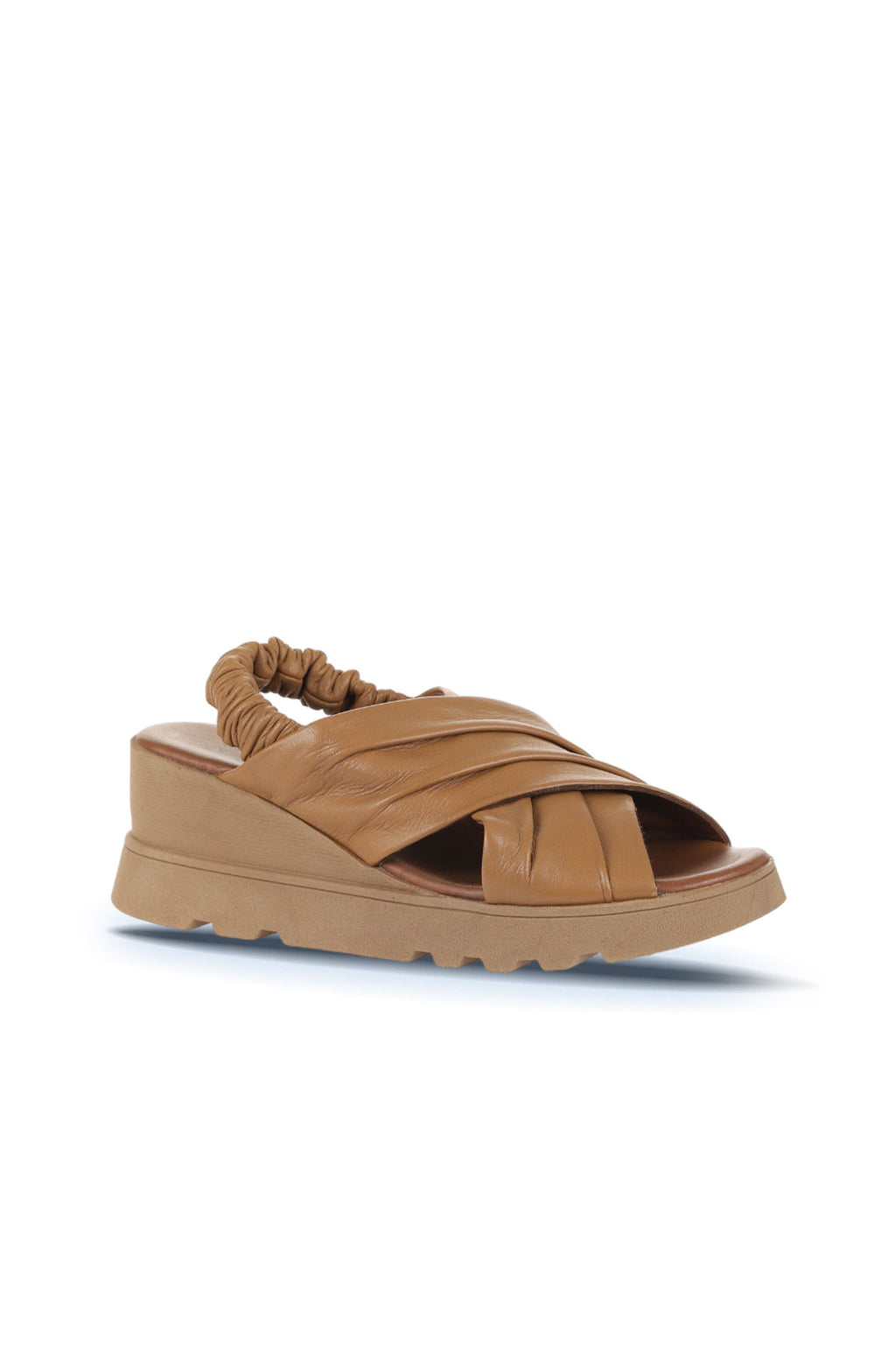 Bueno Women's Leather Wedge Sandal