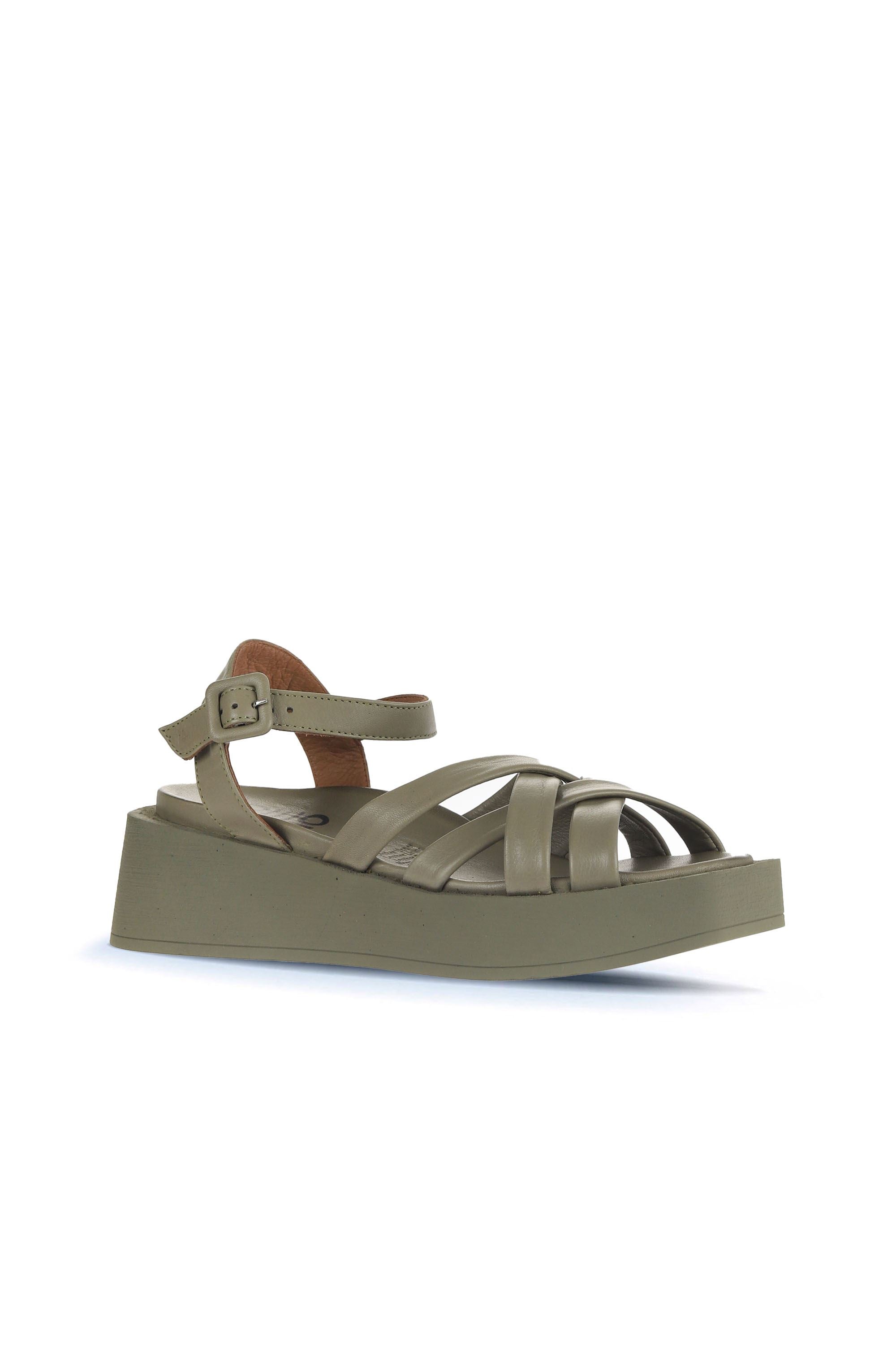 Bueno Women's Leather Wedge Sandal