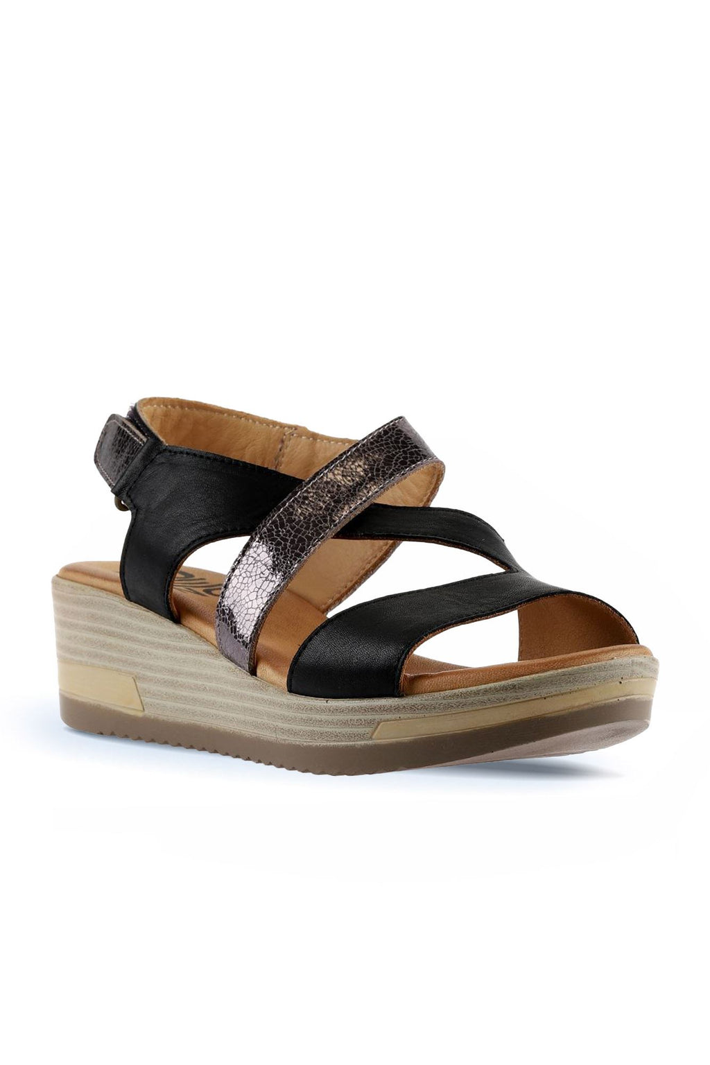 Bueno Women's Leather Wedge Sandal