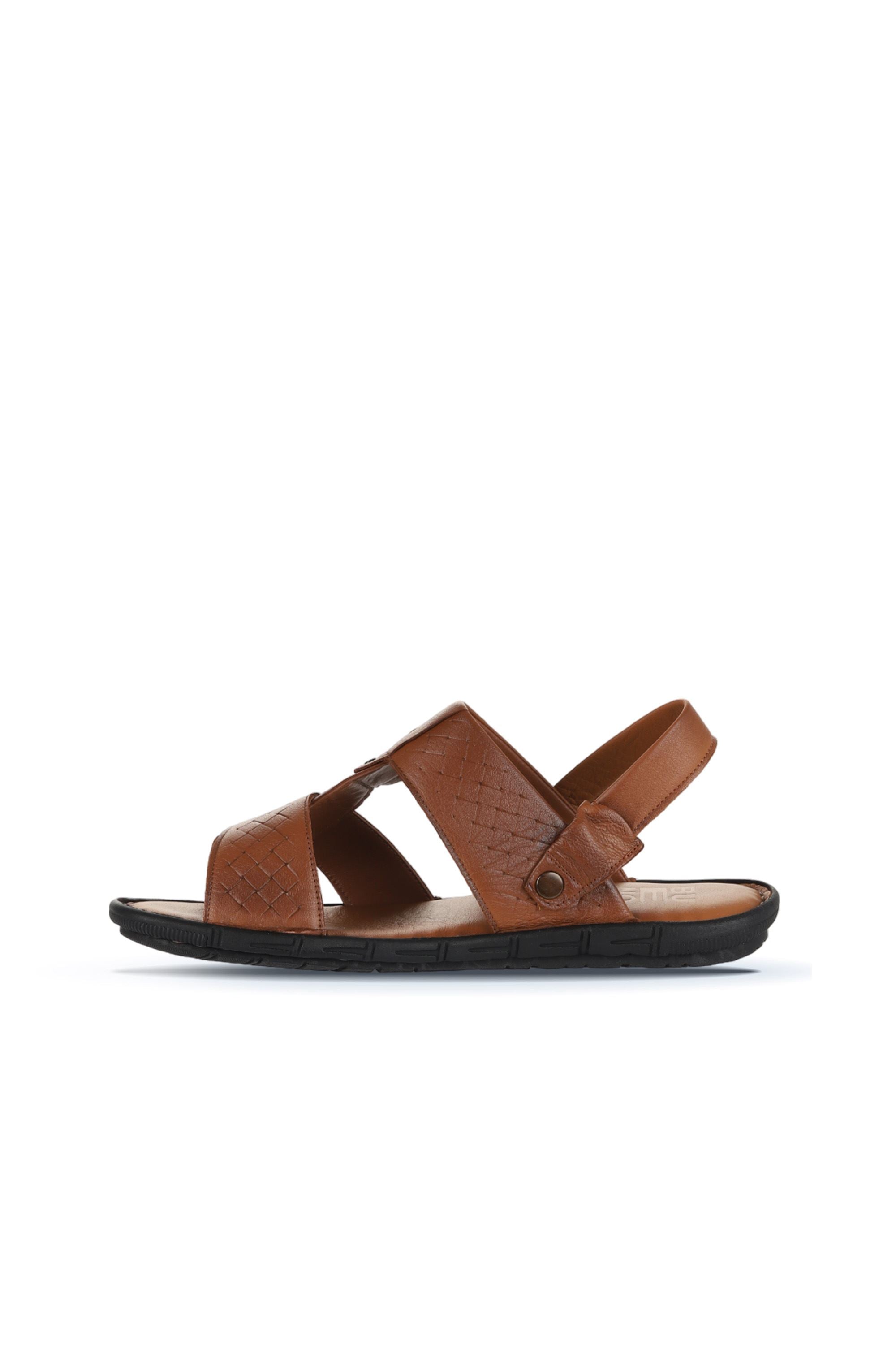 Bueno Men's Leather Flat Sandal