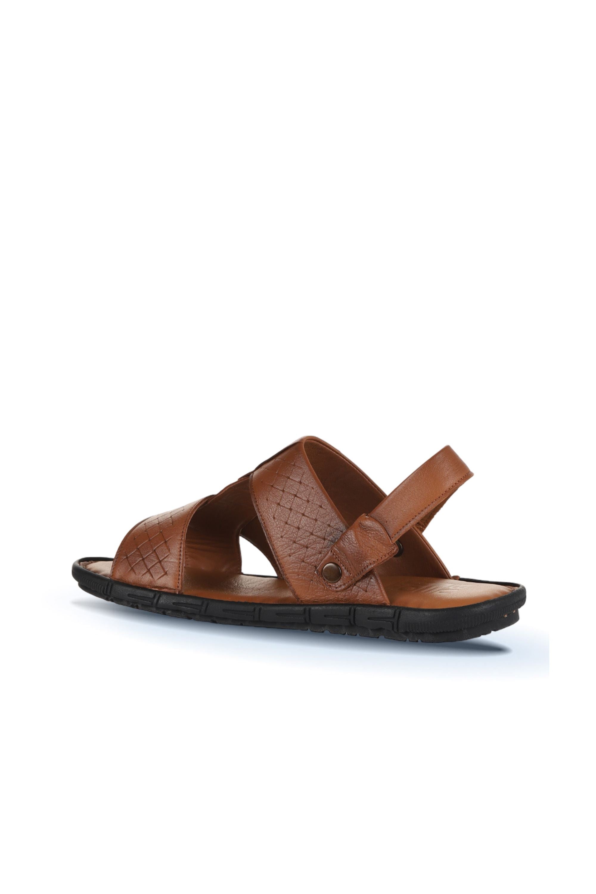 Bueno Men's Leather Flat Sandal