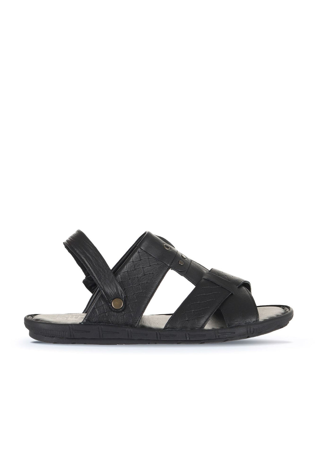 Bueno Men's Leather Flat Sandal
