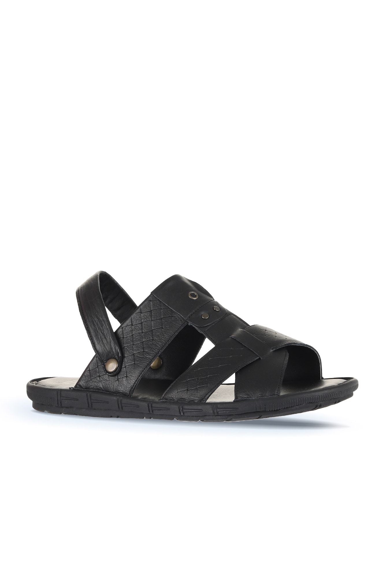 Bueno Men's Leather Flat Sandal
