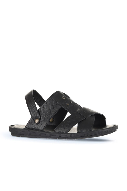Bueno Men's Leather Flat Sandal