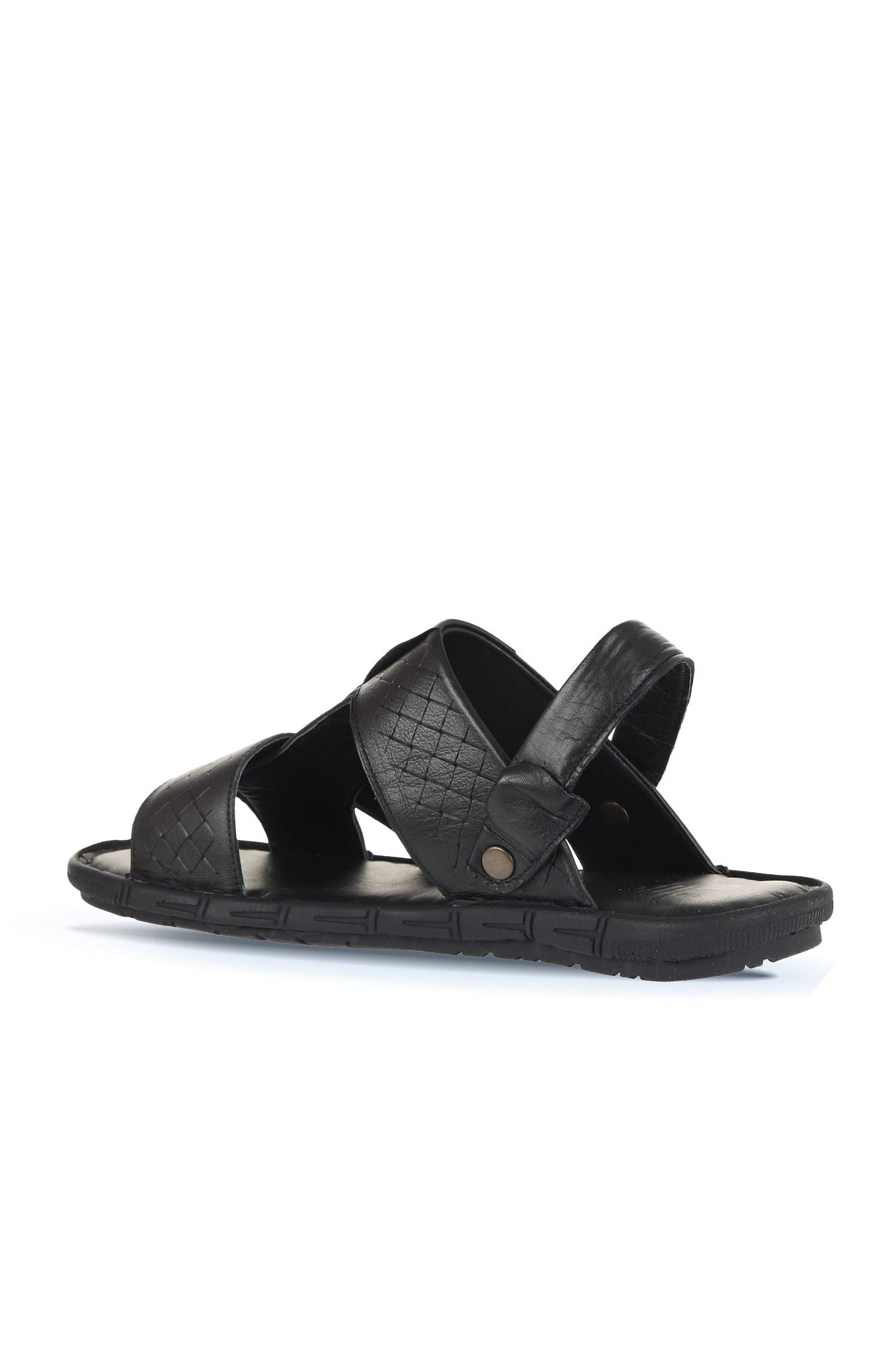 Bueno Men's Leather Flat Sandal