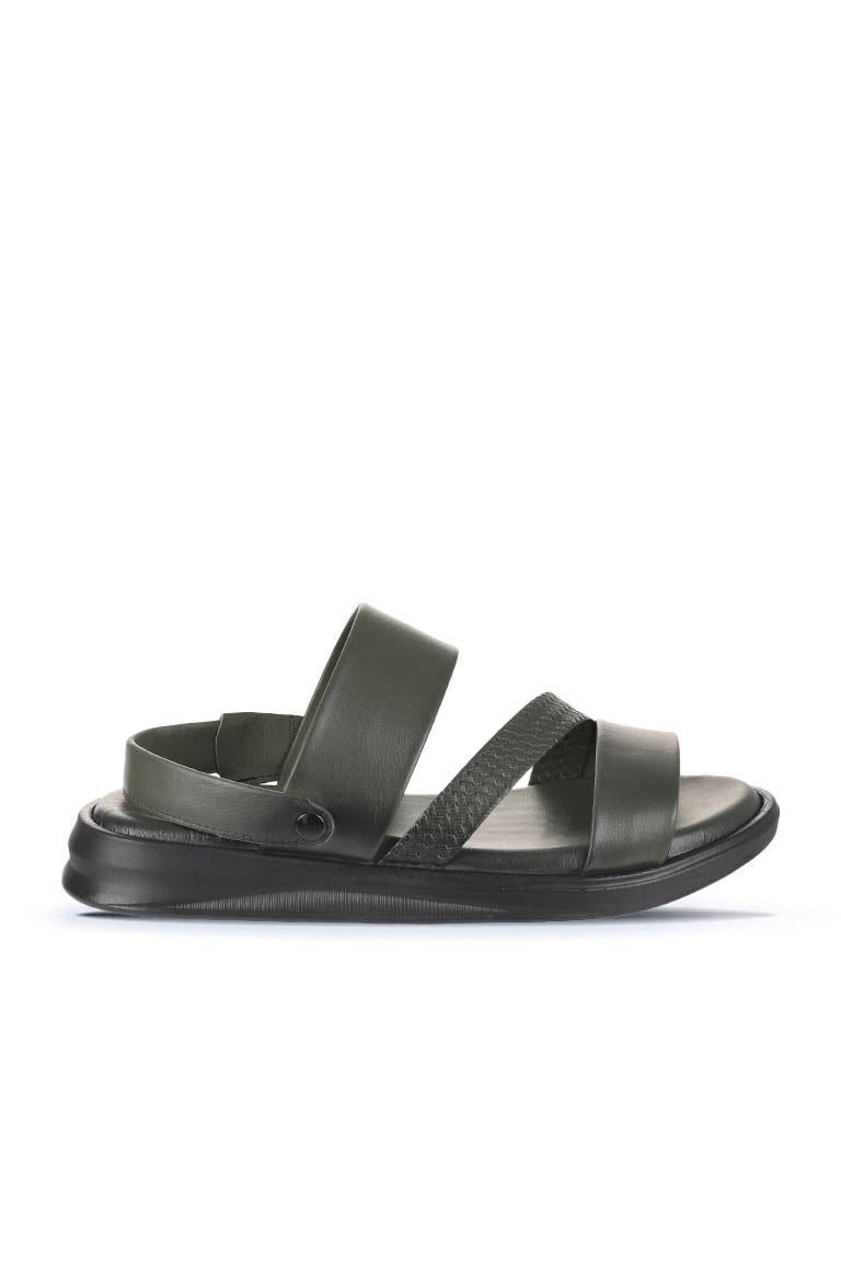 Bueno Men's Leather Flat Sandal