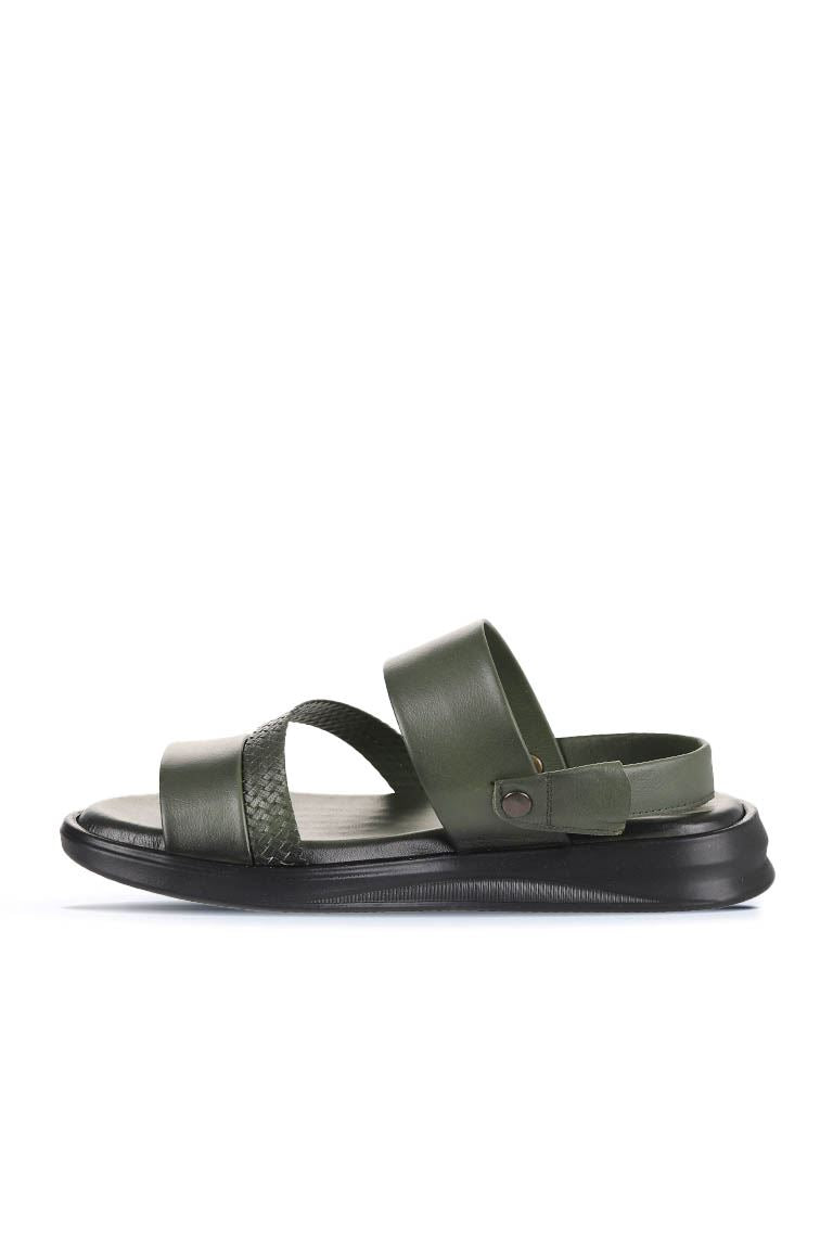Bueno Men's Leather Flat Sandal