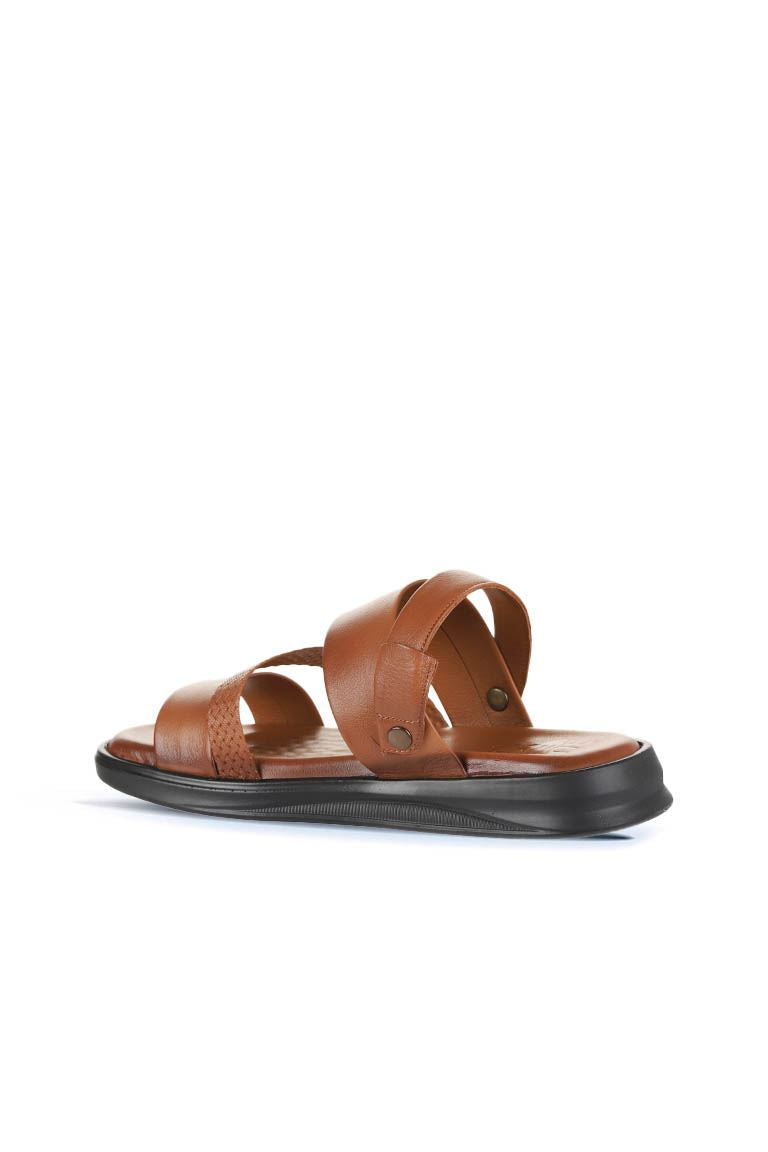 Bueno Men's Leather Flat Sandal