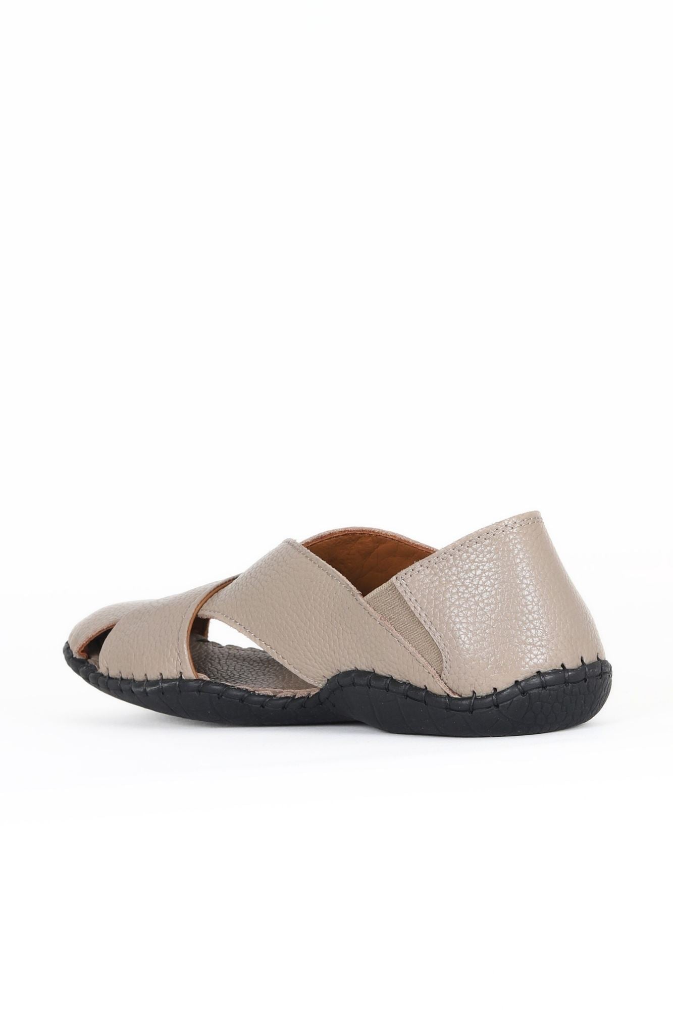 Bueno Men's Leather Flat Sandal