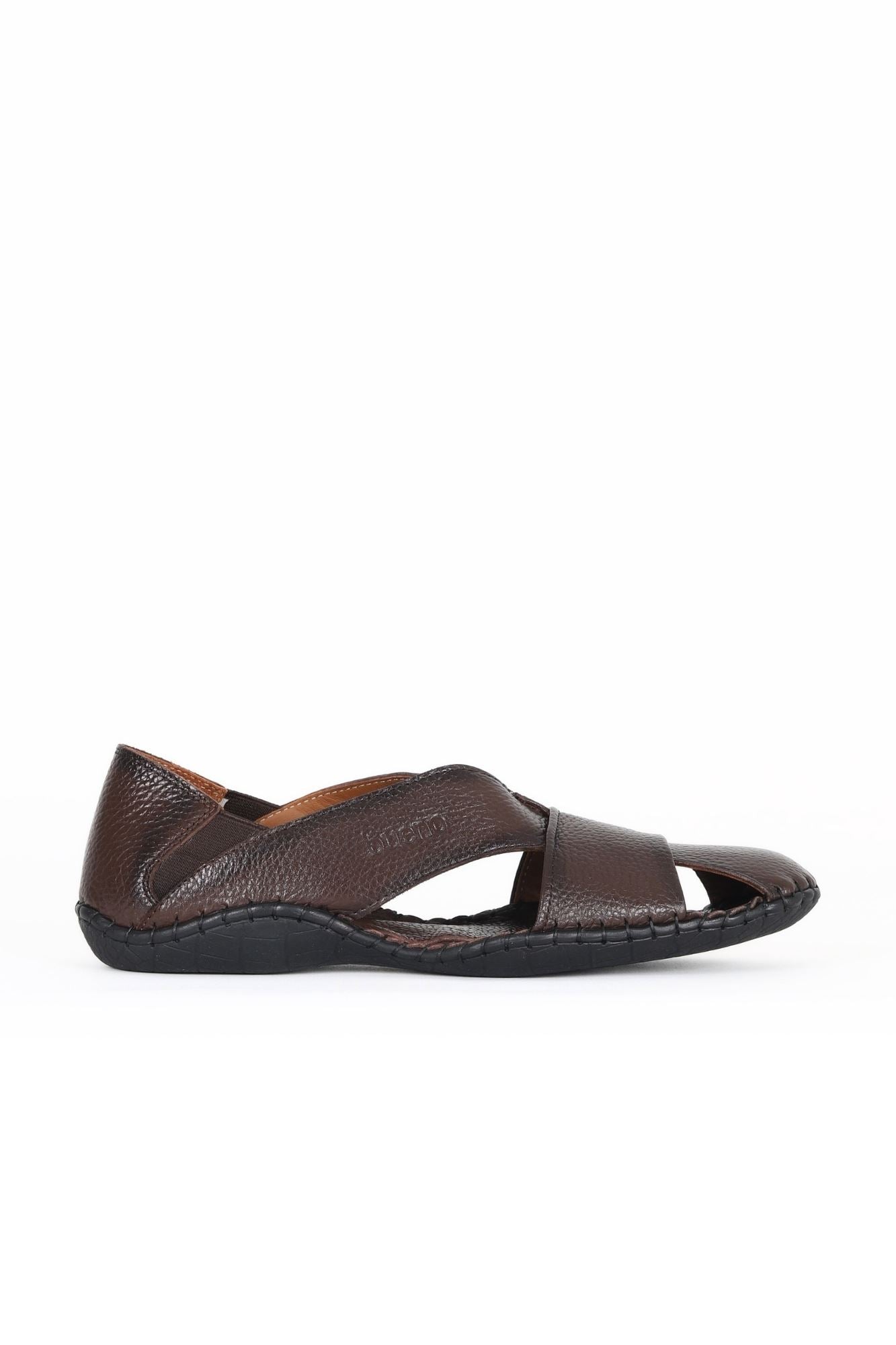 Bueno Men's Leather Flat Sandal