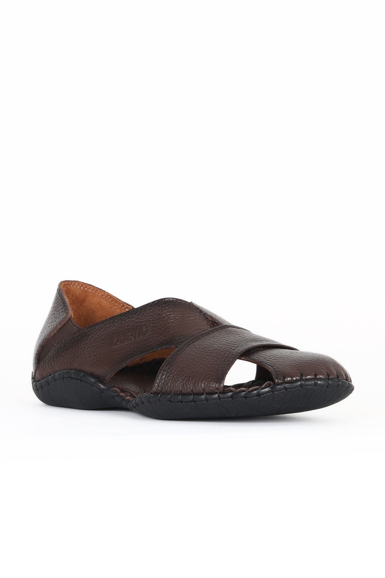 Bueno Men's Leather Flat Sandal