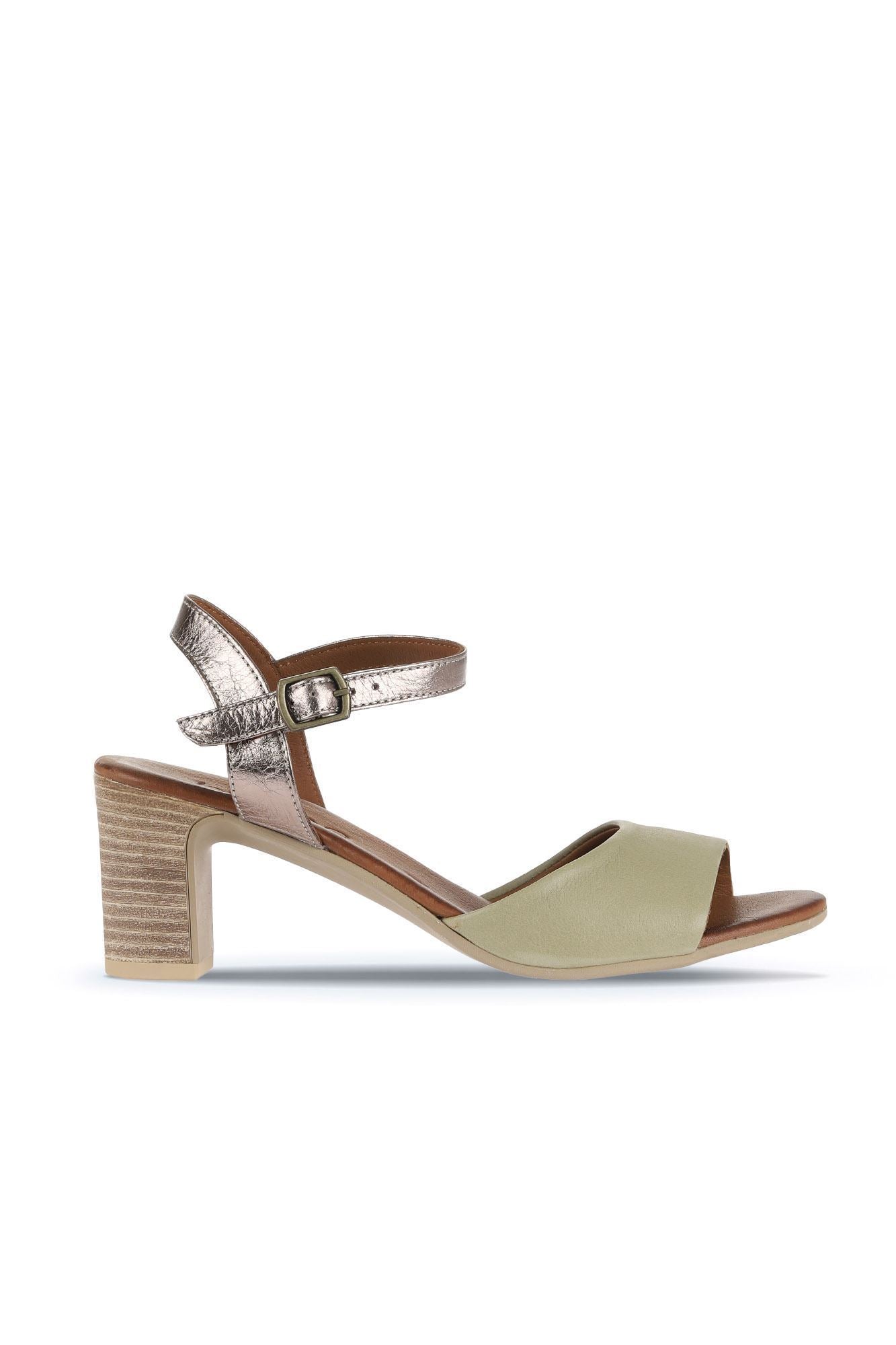 Bueno Women's Leather Heeled Sandal