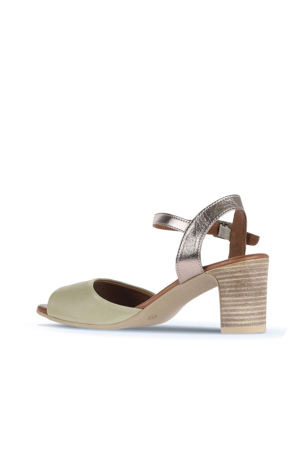 Bueno Women's Leather Heeled Sandal