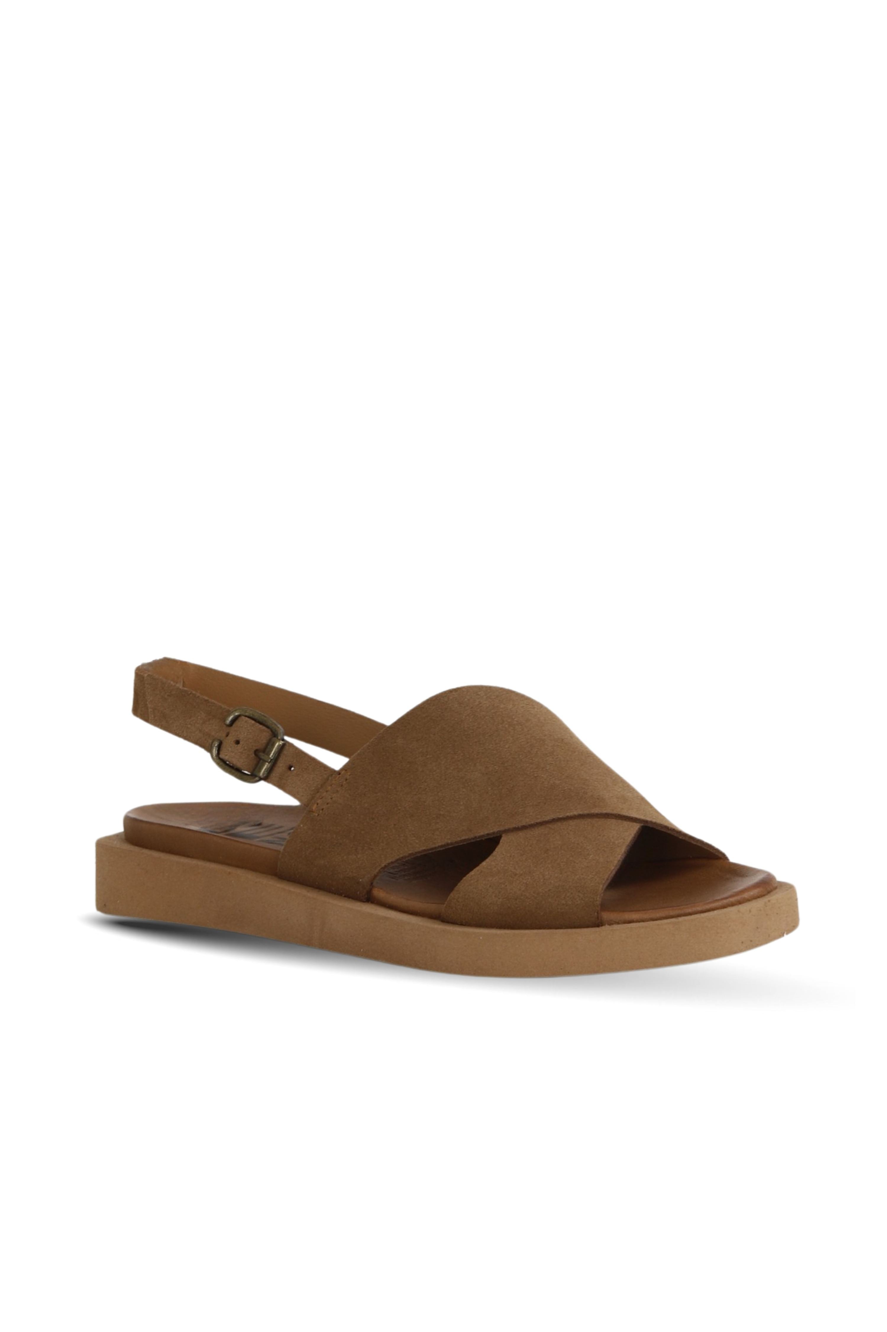 Bueno Women's Leather Flat Sandal