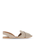 Bueno 's Minimal Cross Strap Sandals in tan