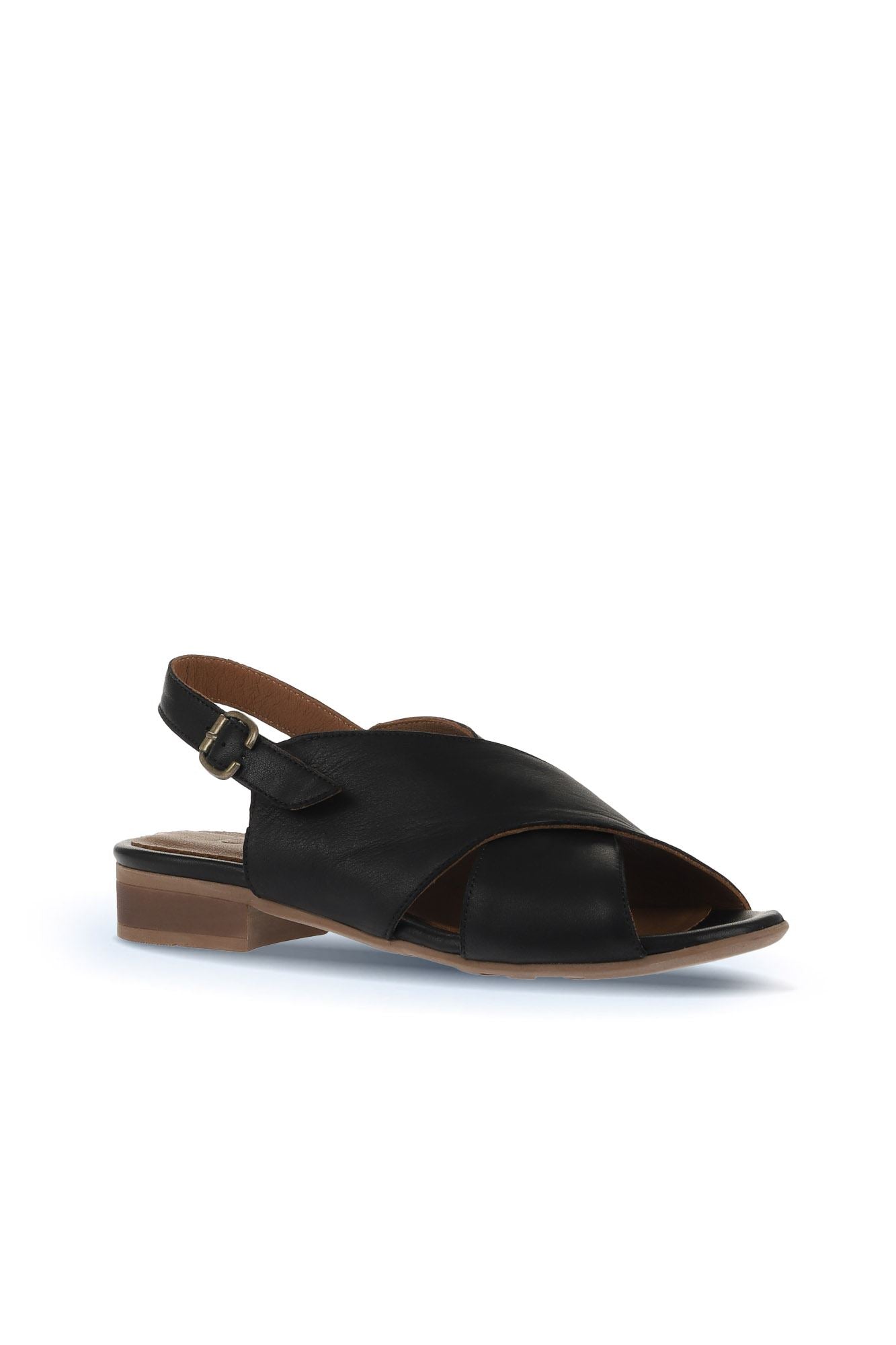 Bueno Women's Leather Heeled Sandal