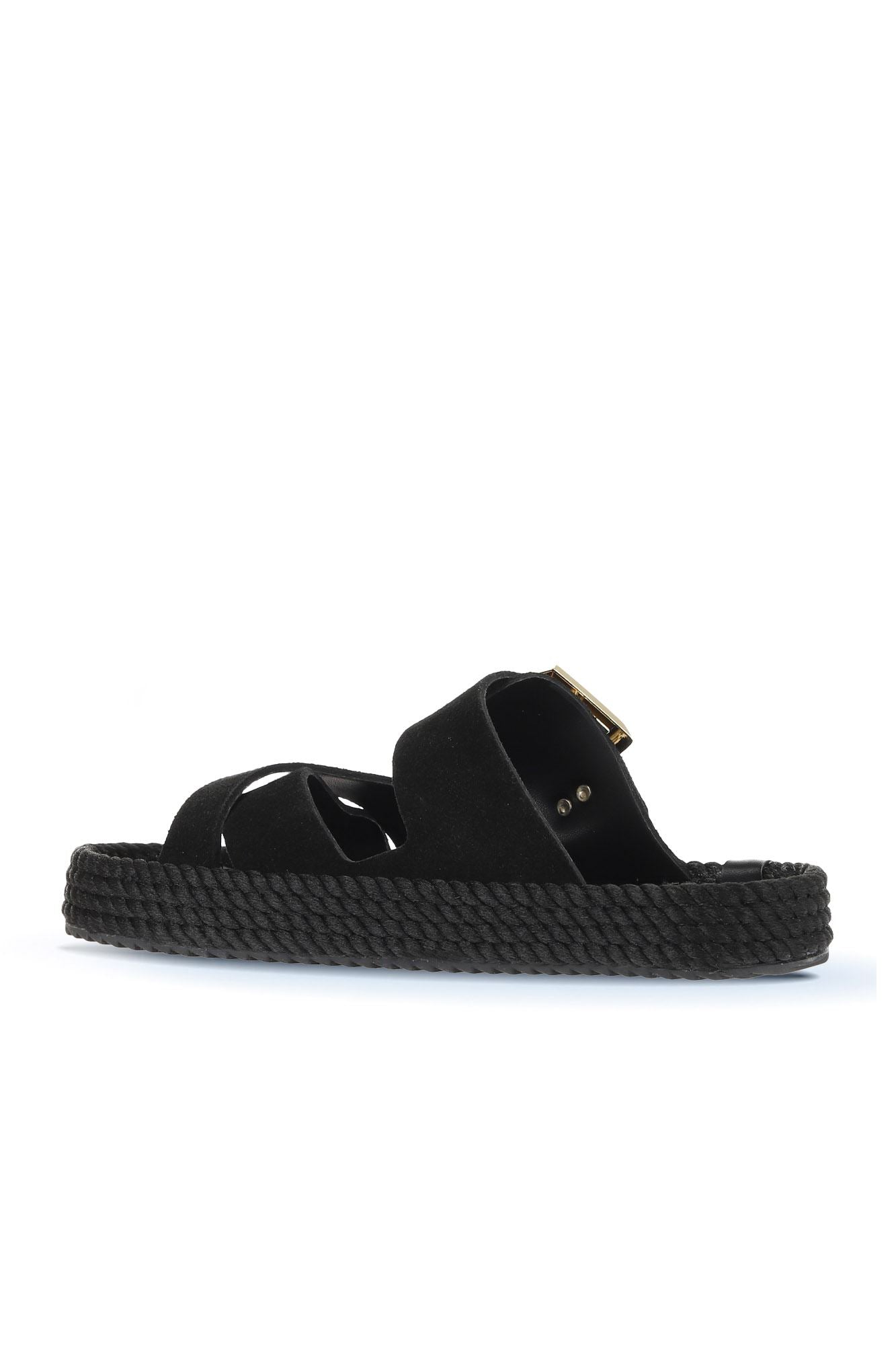 Bohonomad Nomadic Republic Bodrum Thick Rubber-Soled Women's Robe Espadrille Sandal