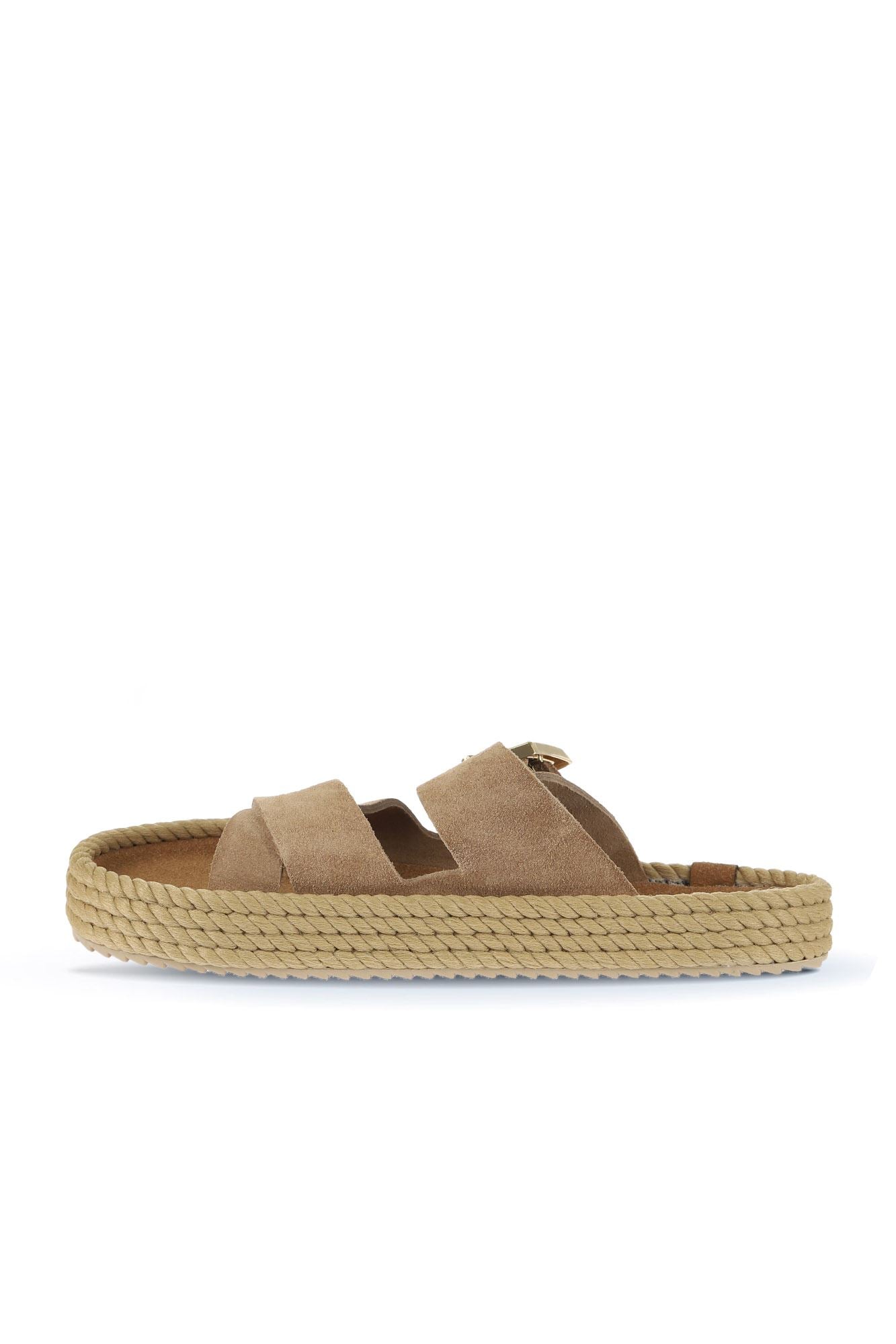 Bohonomad Nomadic Republic Bodrum Thick Rubber-Soled Women's Robe Espadrille Sandal