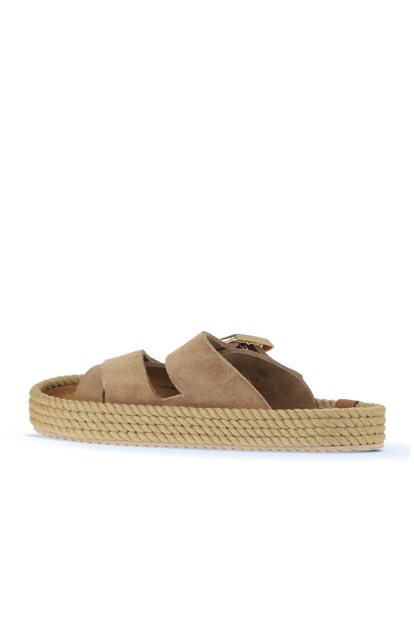 Bohonomad Nomadic Republic Bodrum Thick Rubber-Soled Women's Robe Espadrille Sandal