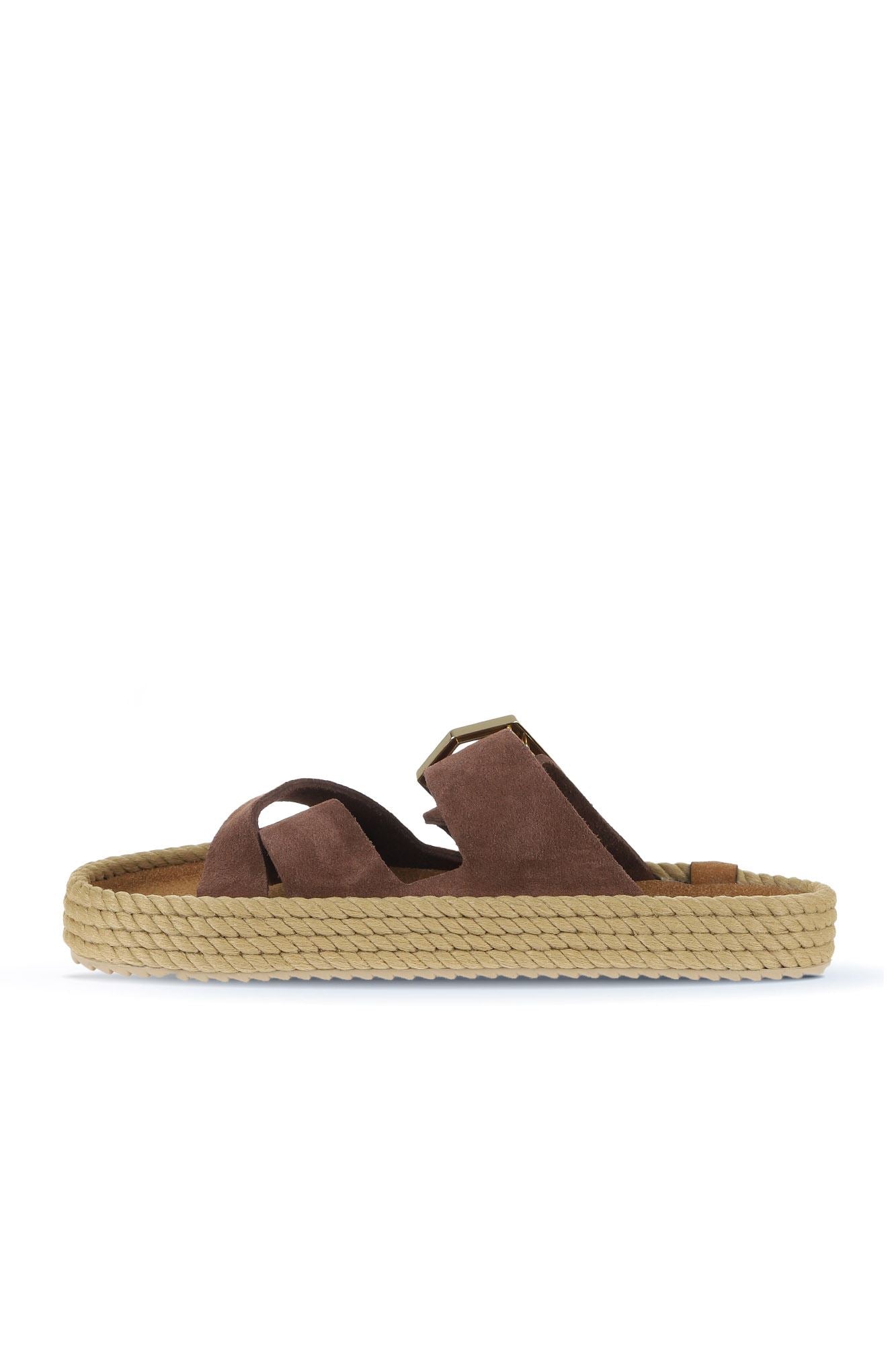 Bohonomad Nomadic Republic Bodrum Thick Rubber-Soled Women's Robe Espadrille Sandal