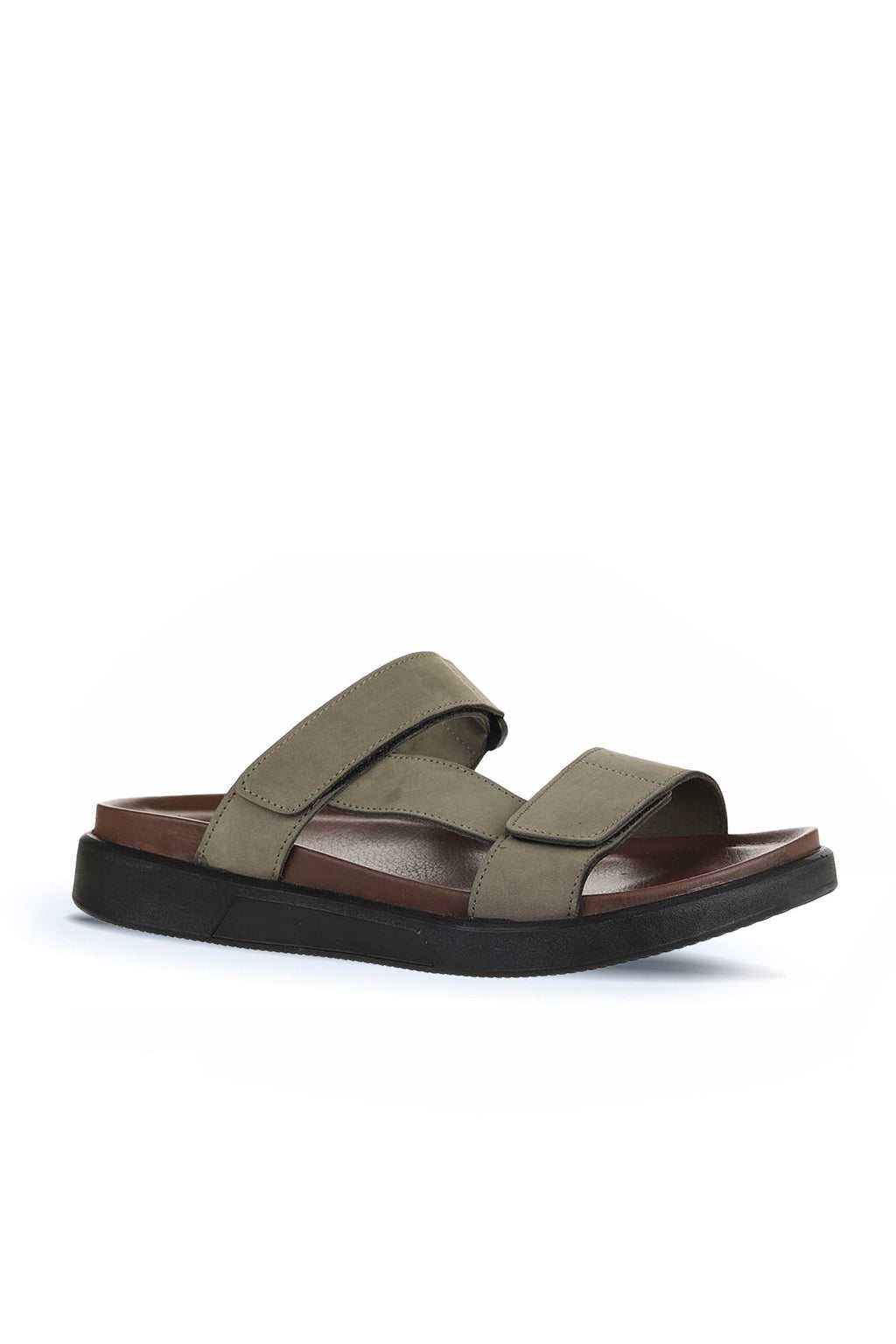 Bueno Men's Leather Flat Slipper