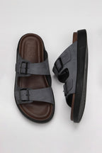 Bueno Men's Leather Flat Slipper