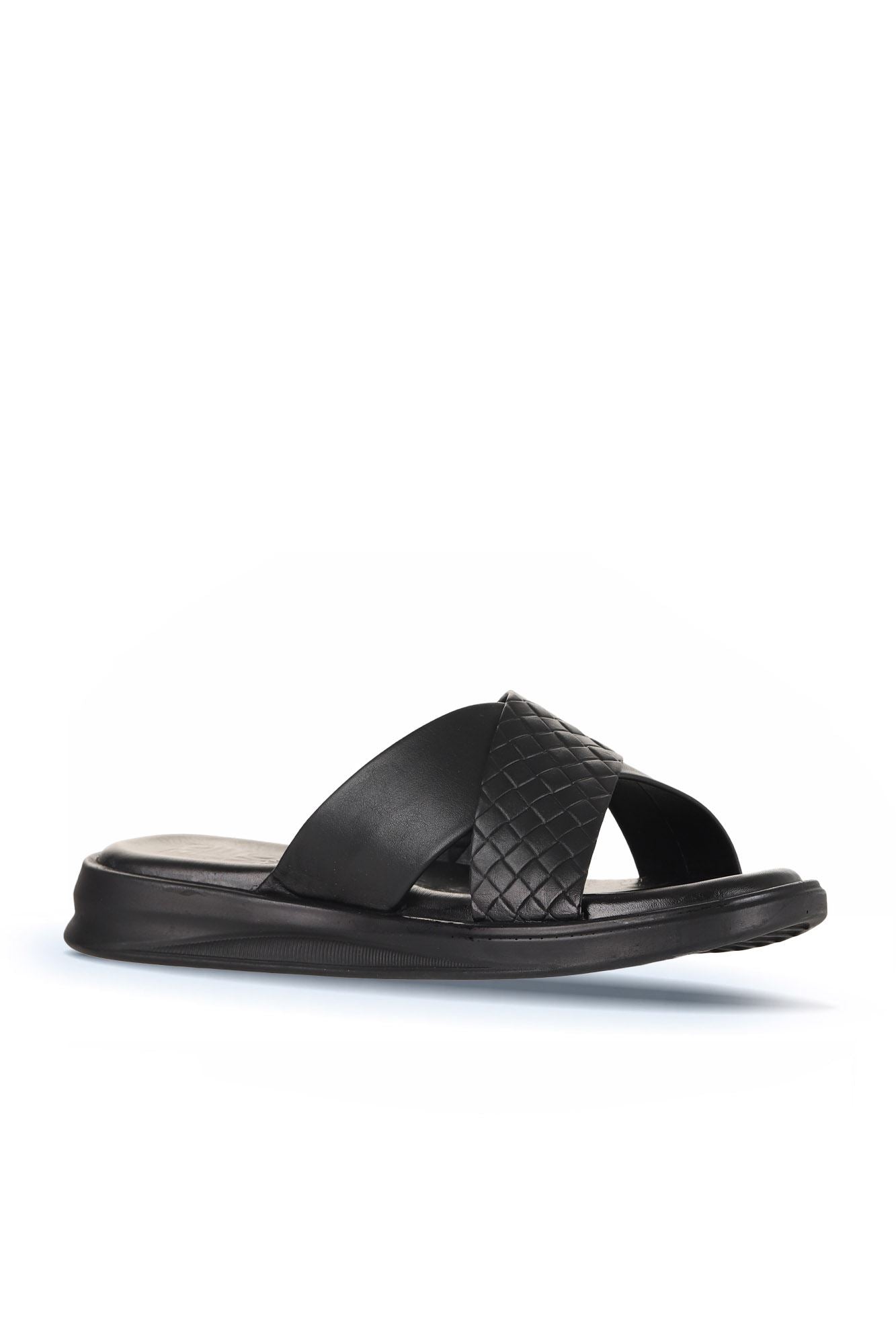 Bueno Men's Leather Flat Slipper