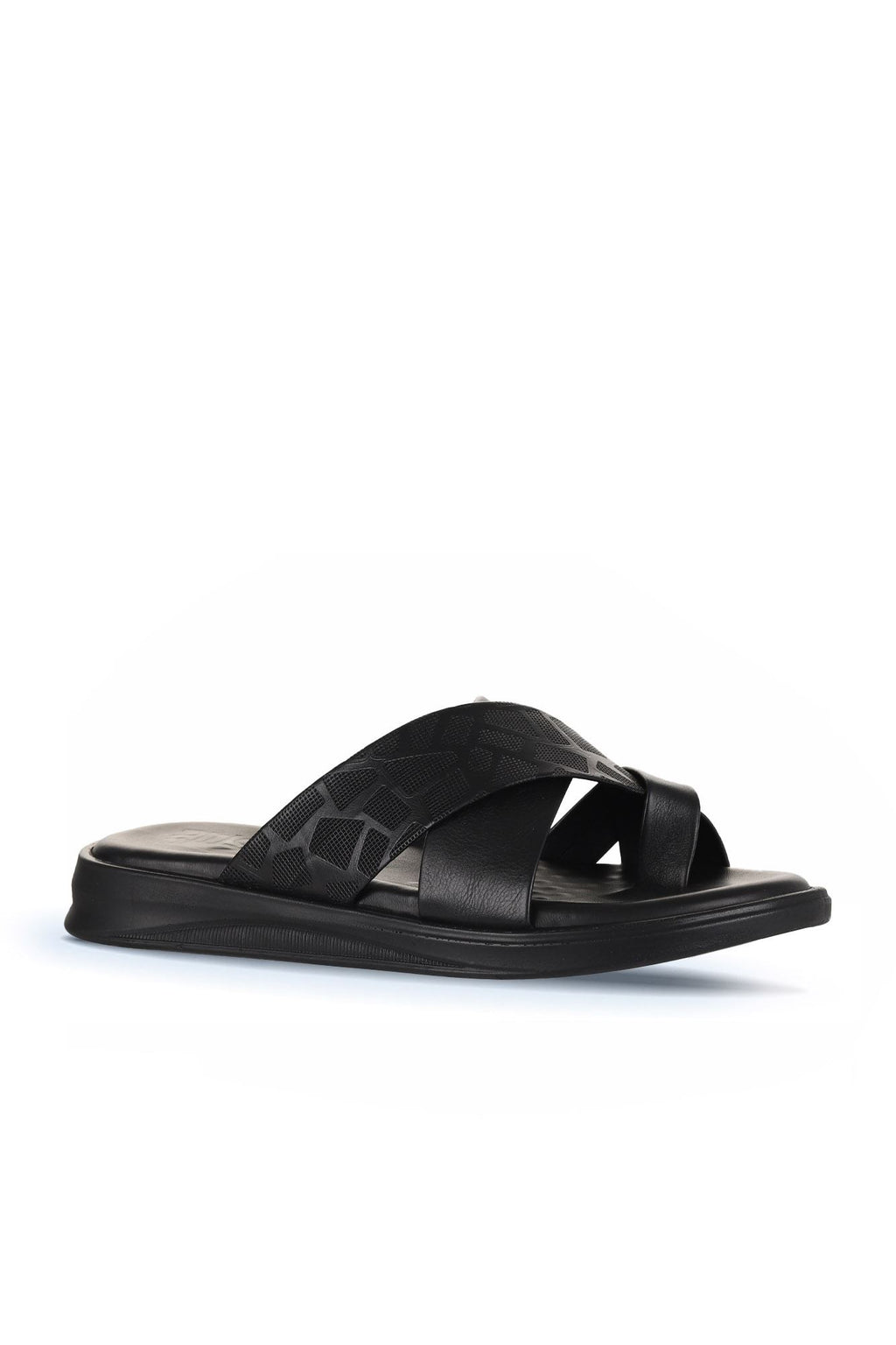 Bueno Men's Leather Flat Slipper