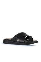 Bueno Men's Leather Flat Slipper