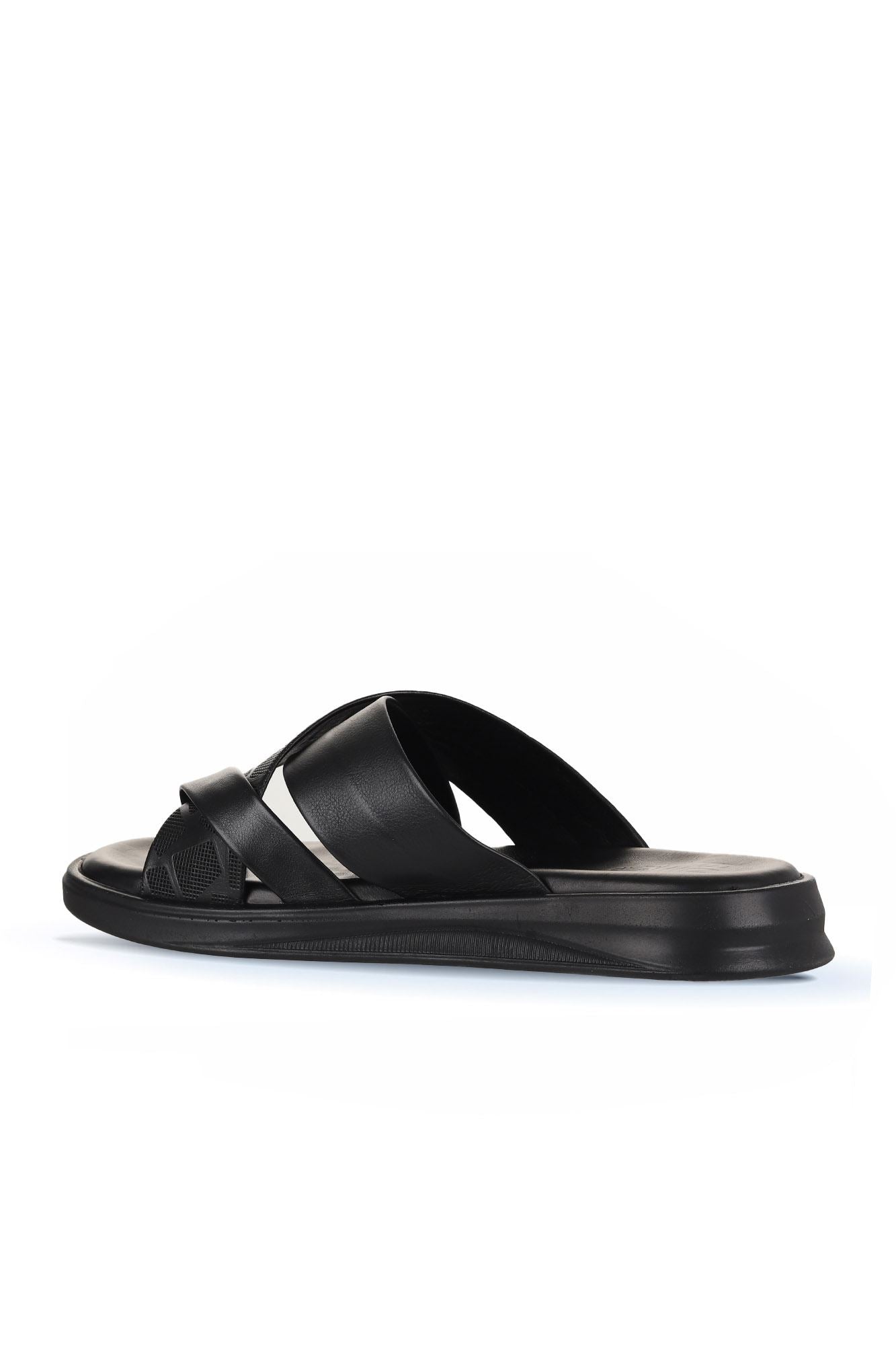 Bueno Men's Leather Flat Slipper