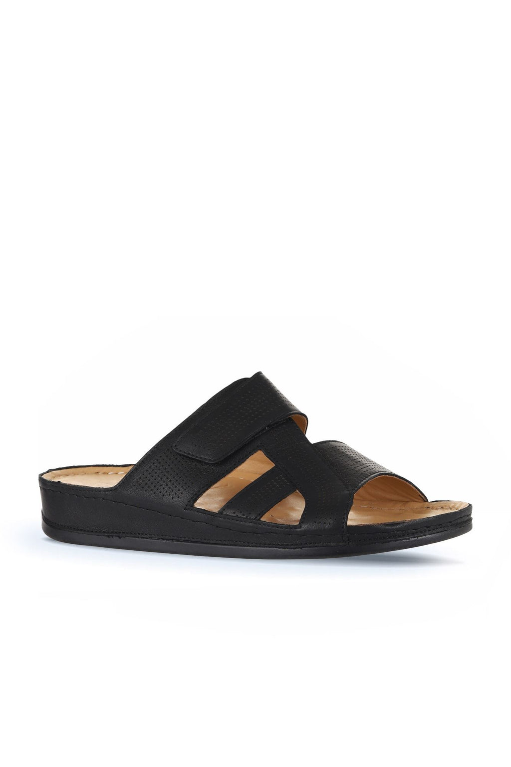 Bueno Men's Leather Flat Slipper