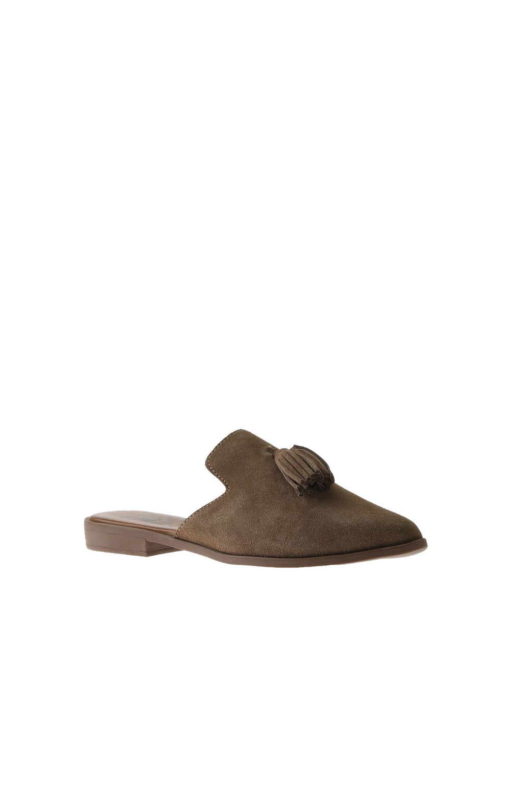 Bueno Women's Leather Flat Slipper
