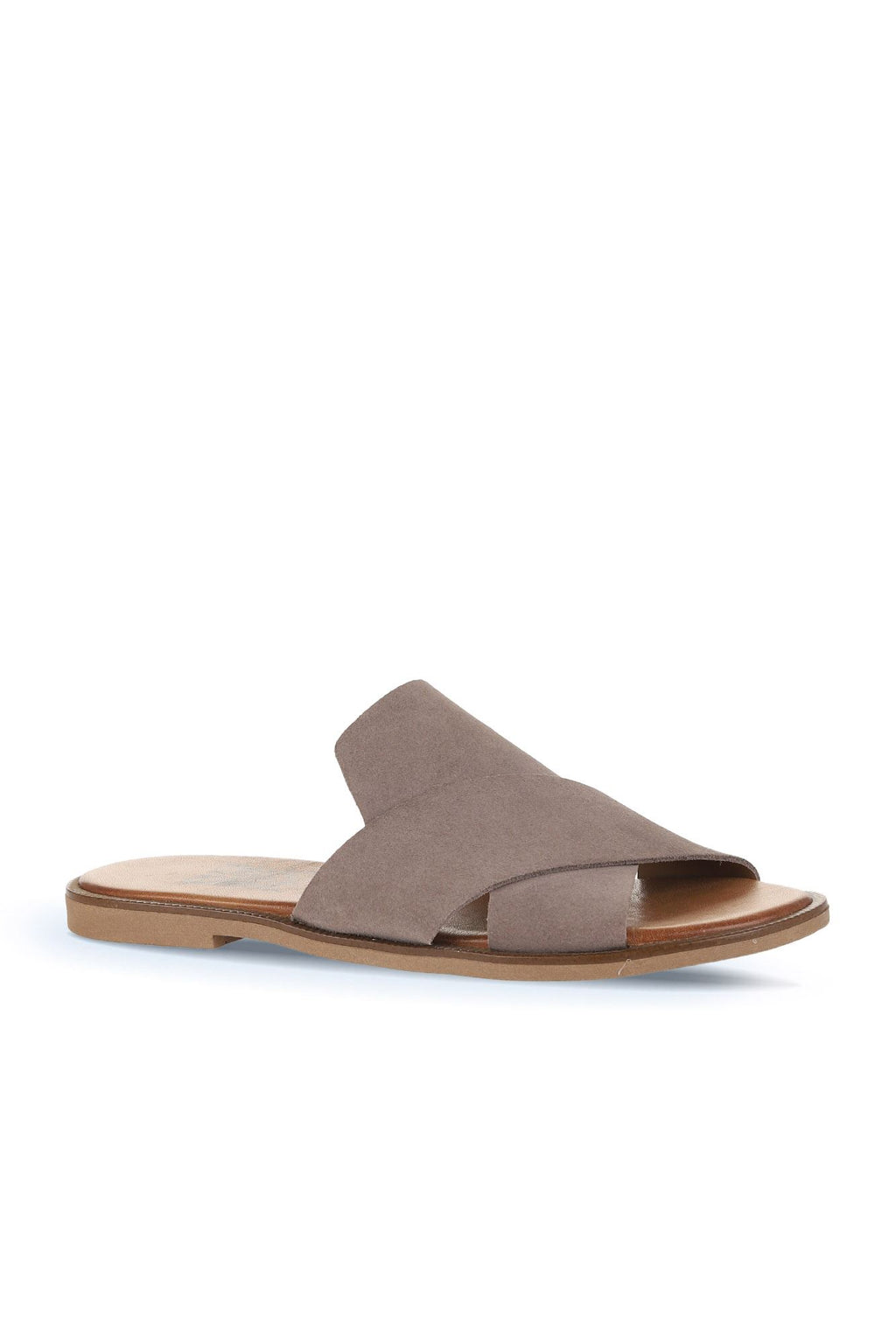 Bueno Women's Leather Flat Slipper