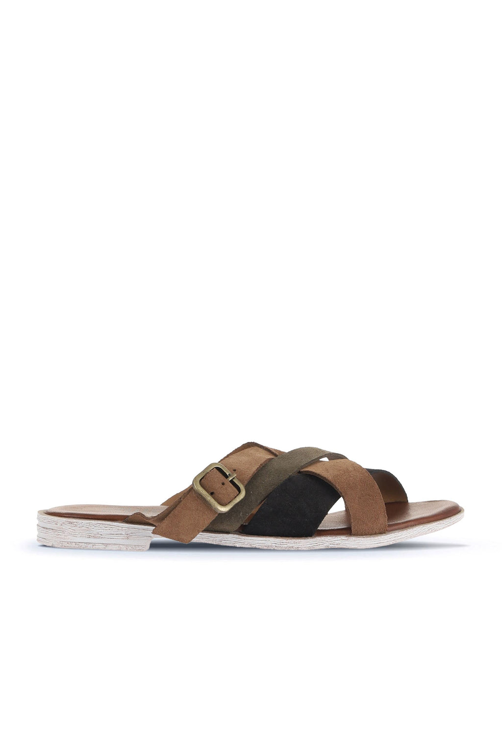 Bueno Women's Leather Flat Slipper