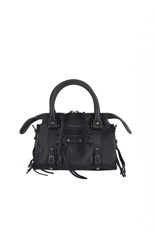 Bueno women's Buckle Detail Handbag in black