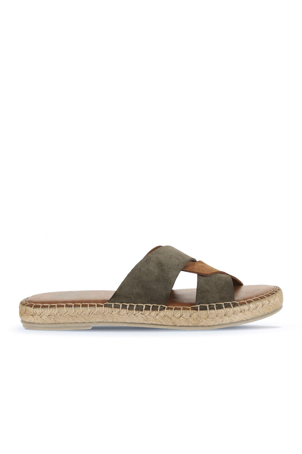 Bueno Women's Leather Espadrille Slipper