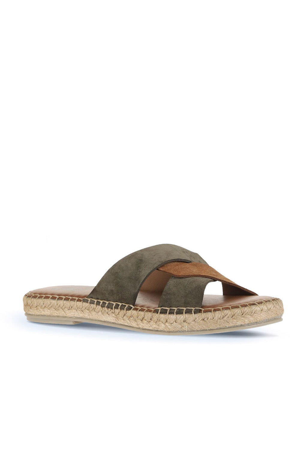 Bueno Women's Leather Espadrille Slipper