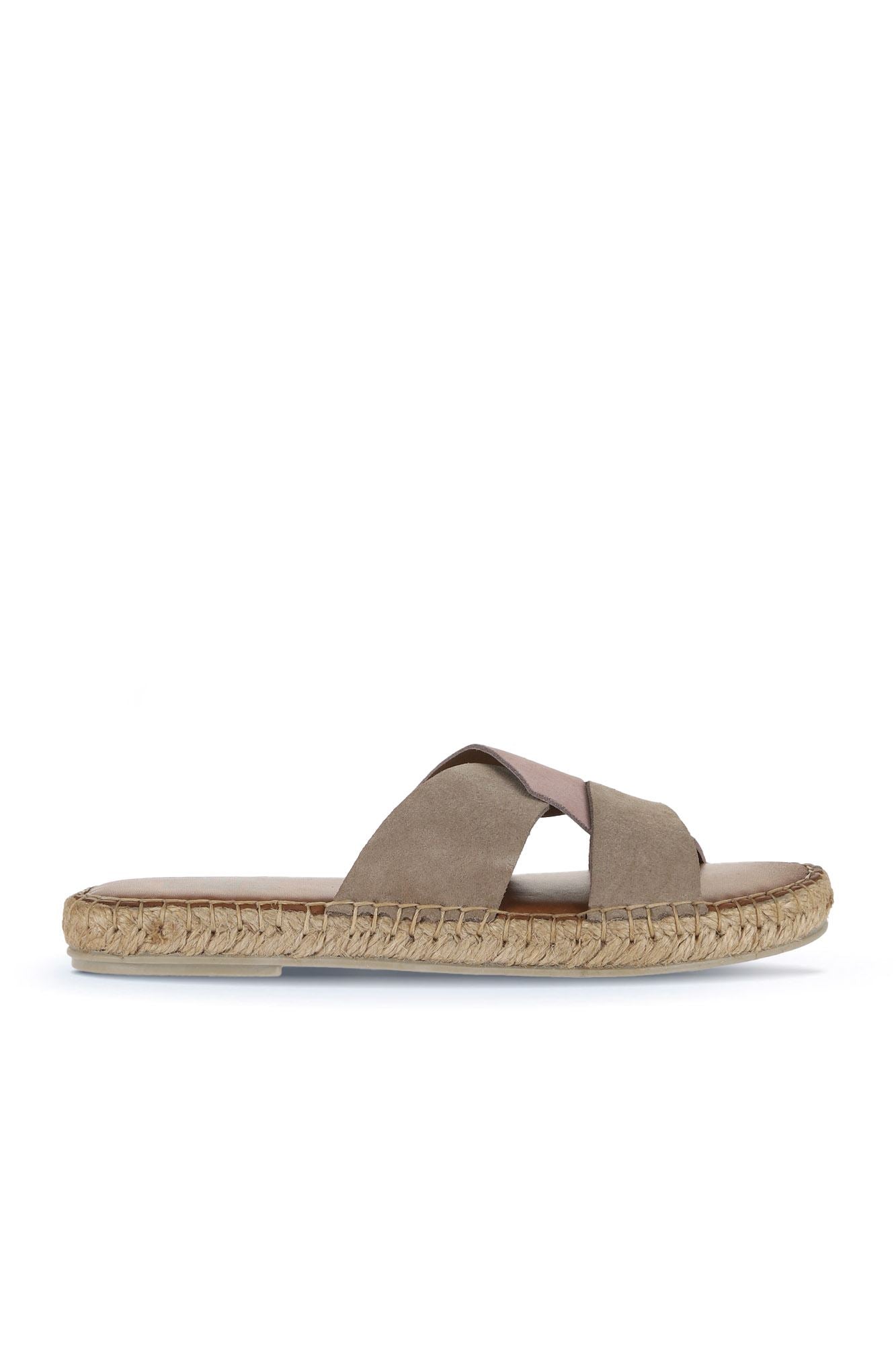 Bueno Women's Leather Espadrille Slipper