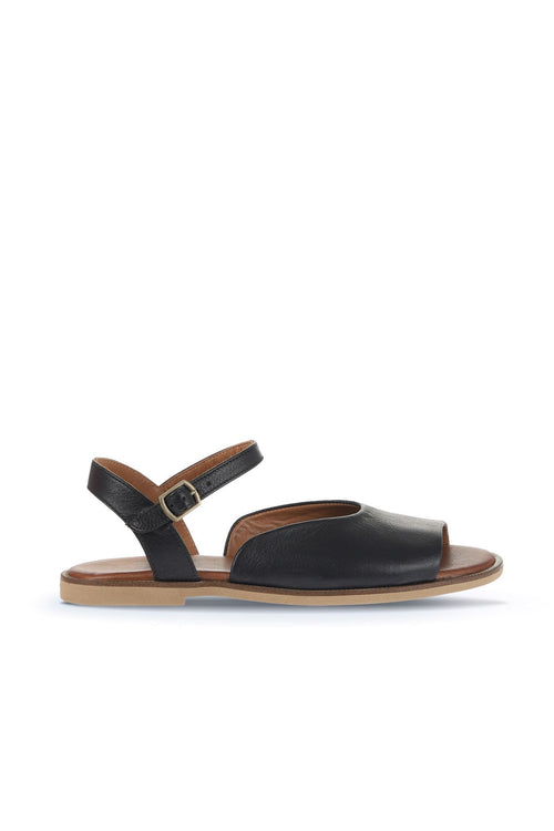Bueno women's Closed Toe Flat Sandals in black