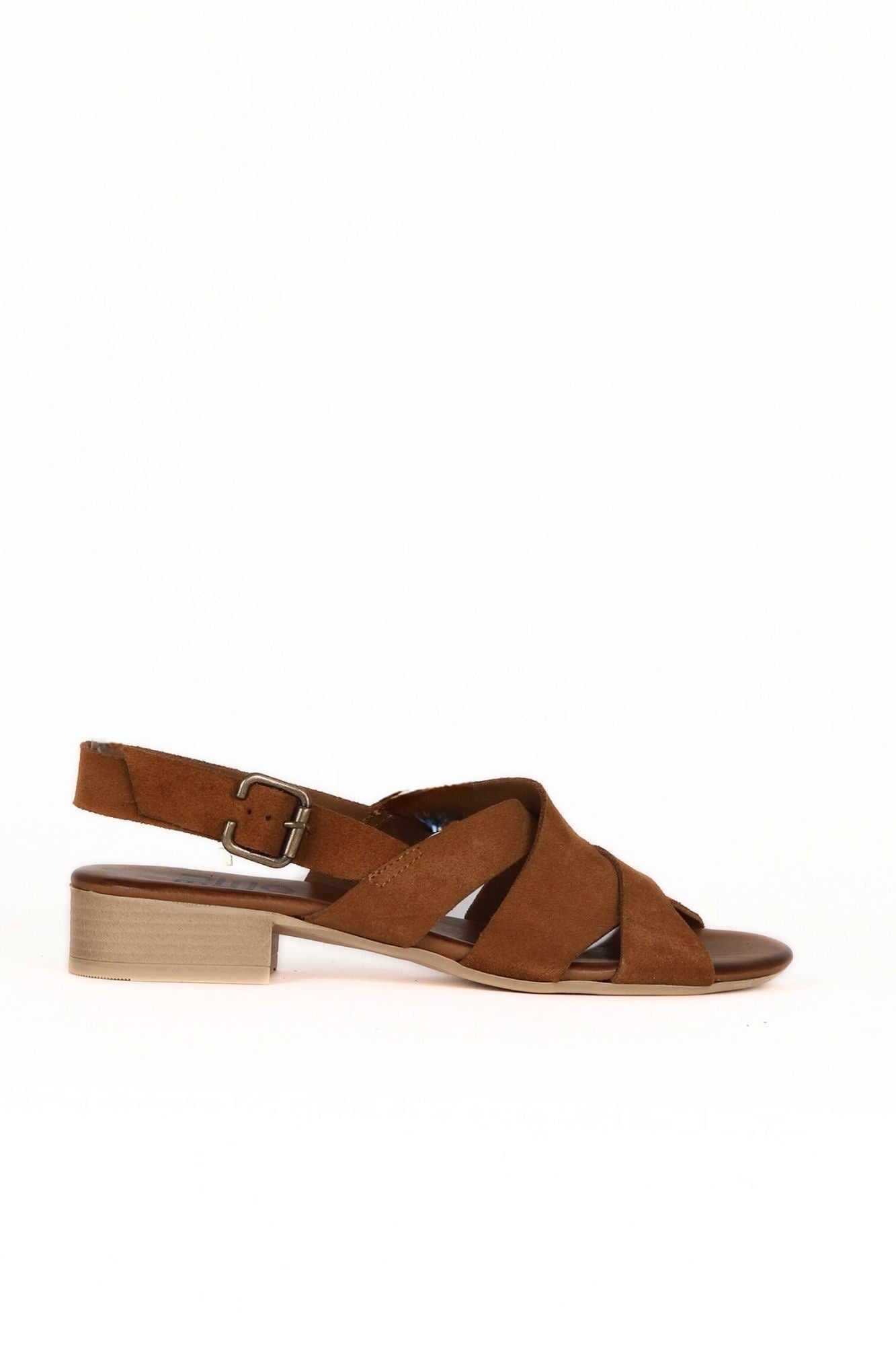 Bueno Women's Leather Low-Heel Sandal