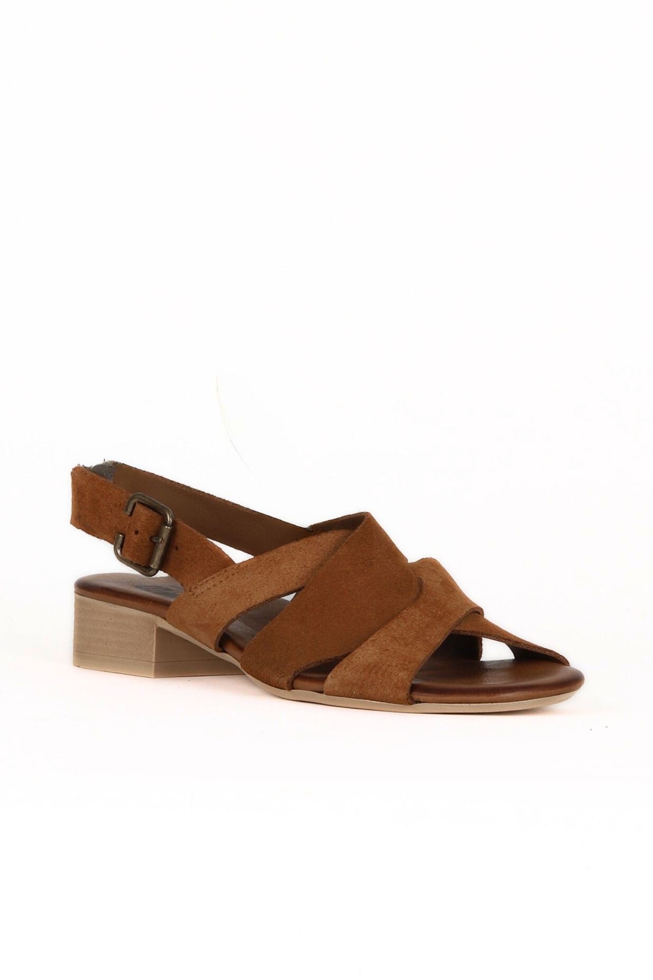 Bueno Women's Leather Low-Heel Sandal