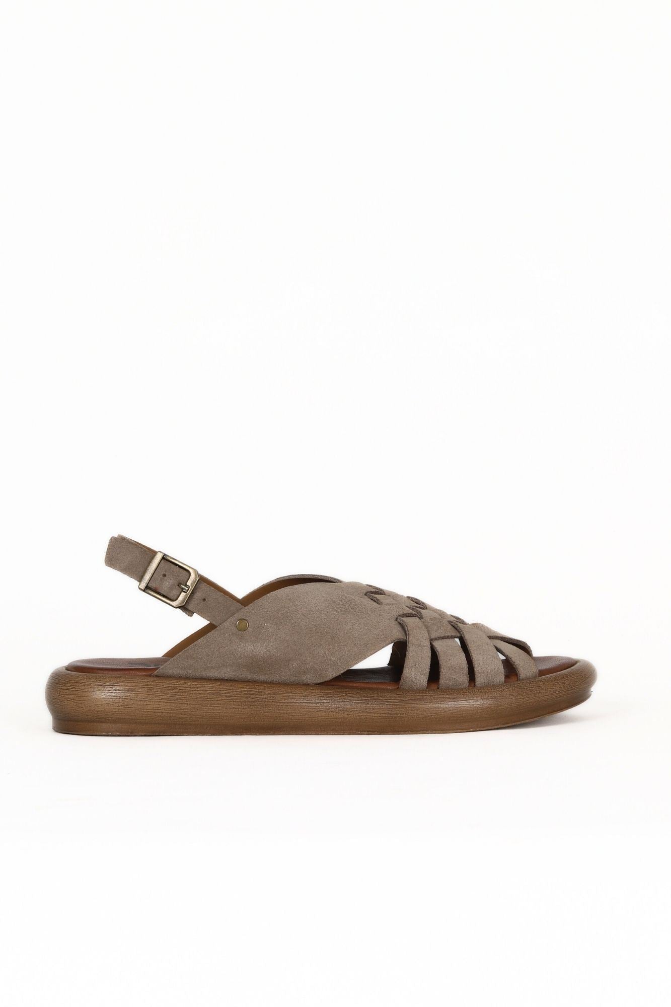 Bueno Women's Leather Flat Sandal