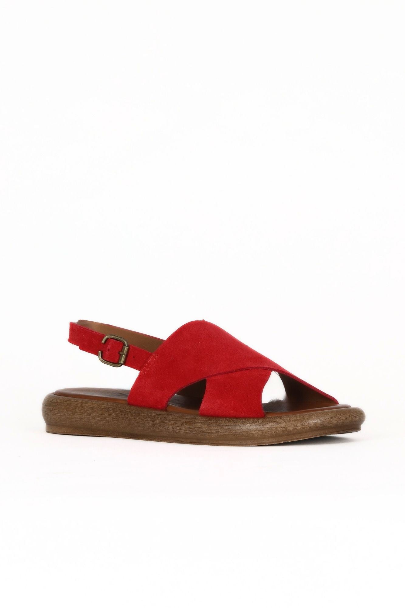 Bueno Women's Leather Flat Sandal