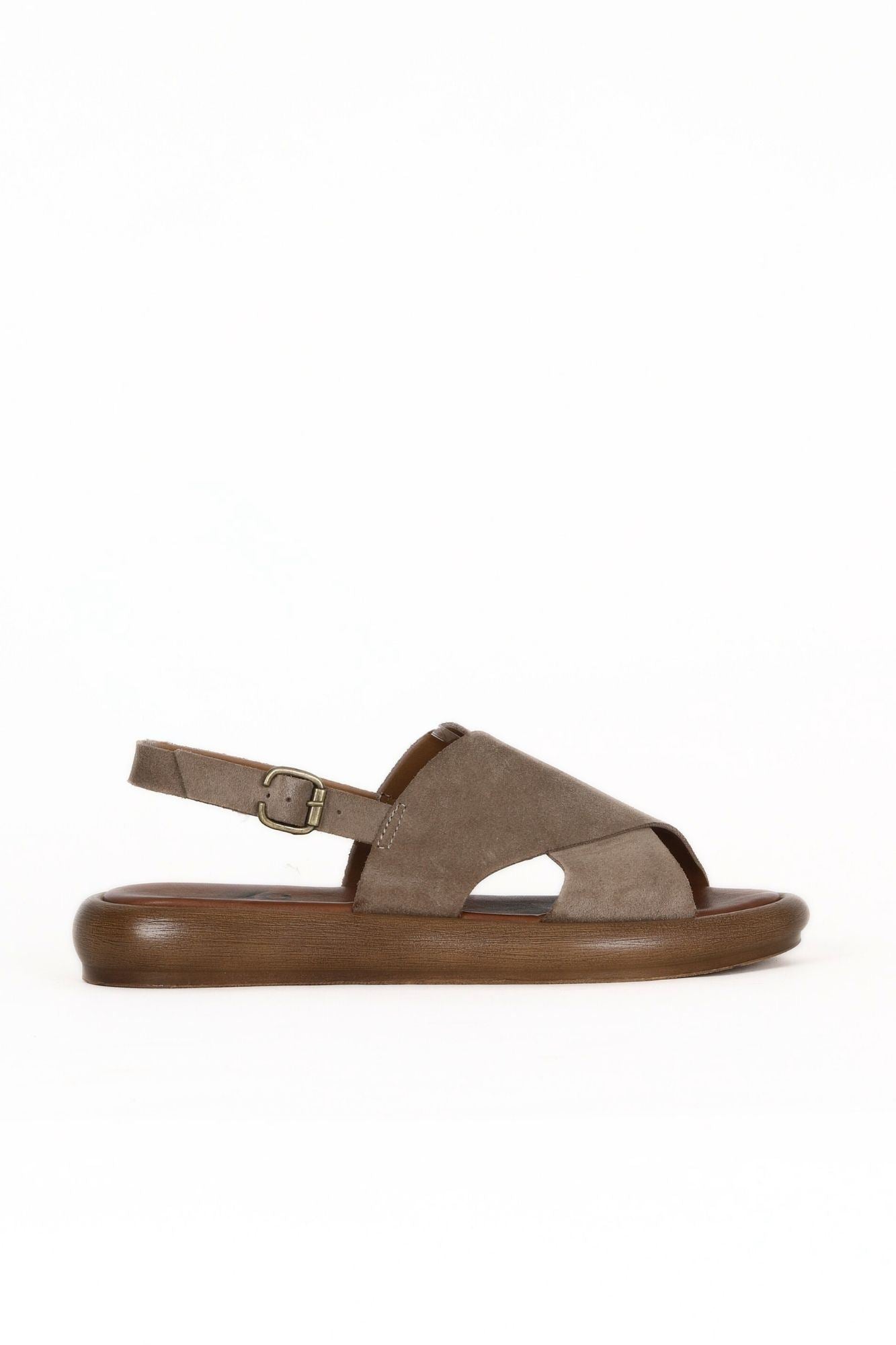 Bueno Women's Leather Flat Sandal