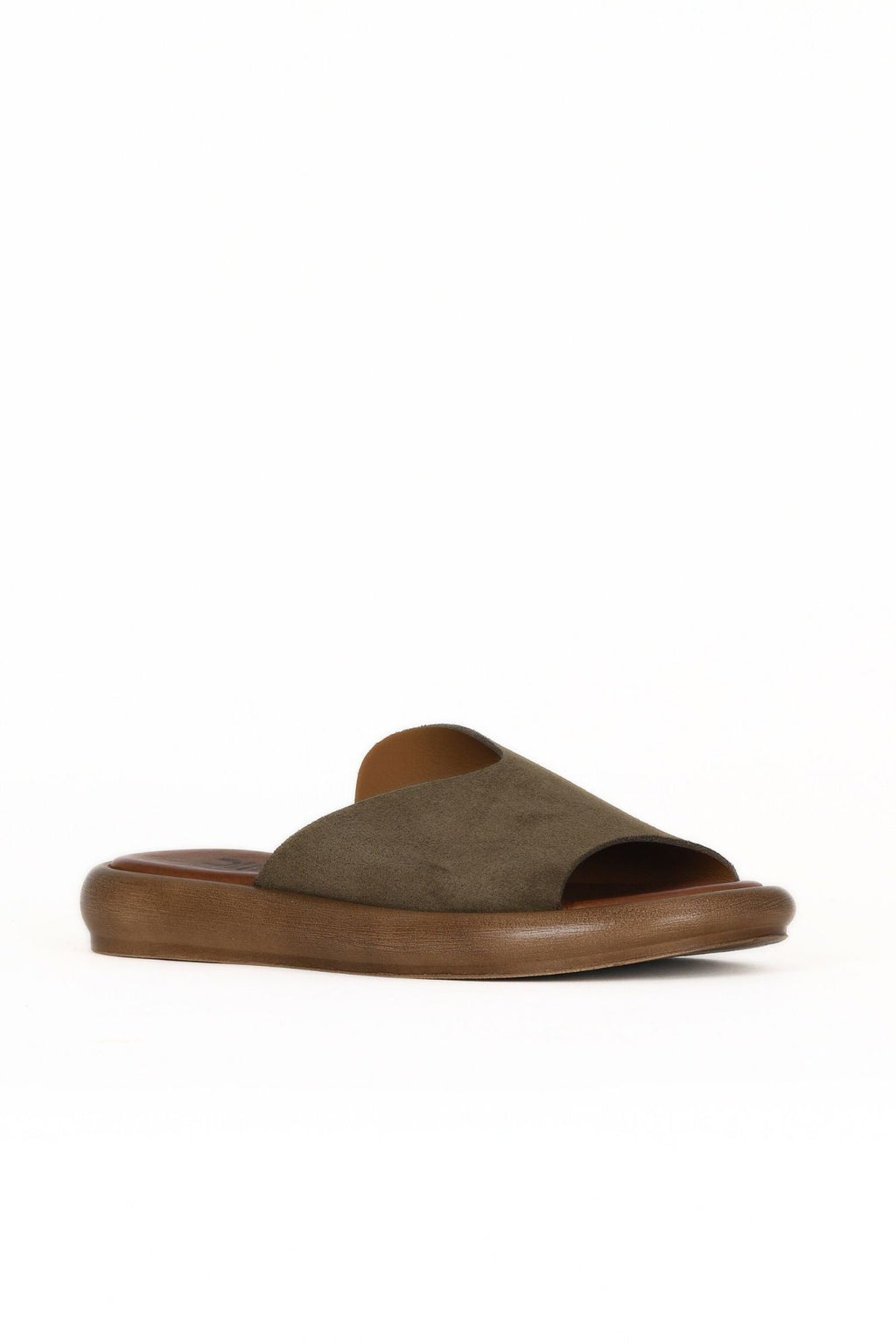 Bueno Women's Leather Flat Slipper