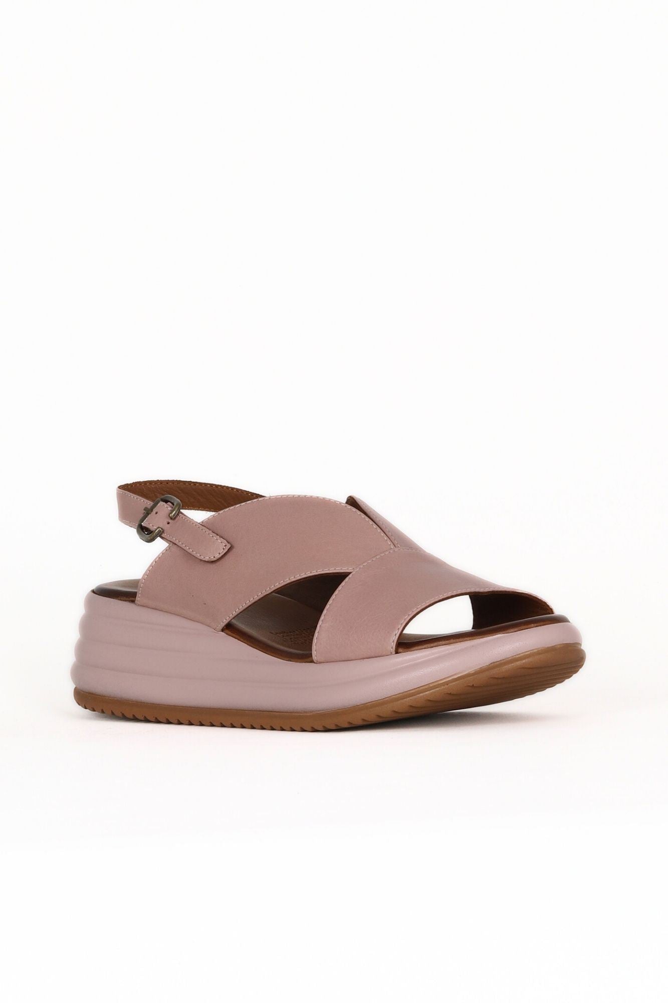 Bueno Women's Leather Wedge Sandal