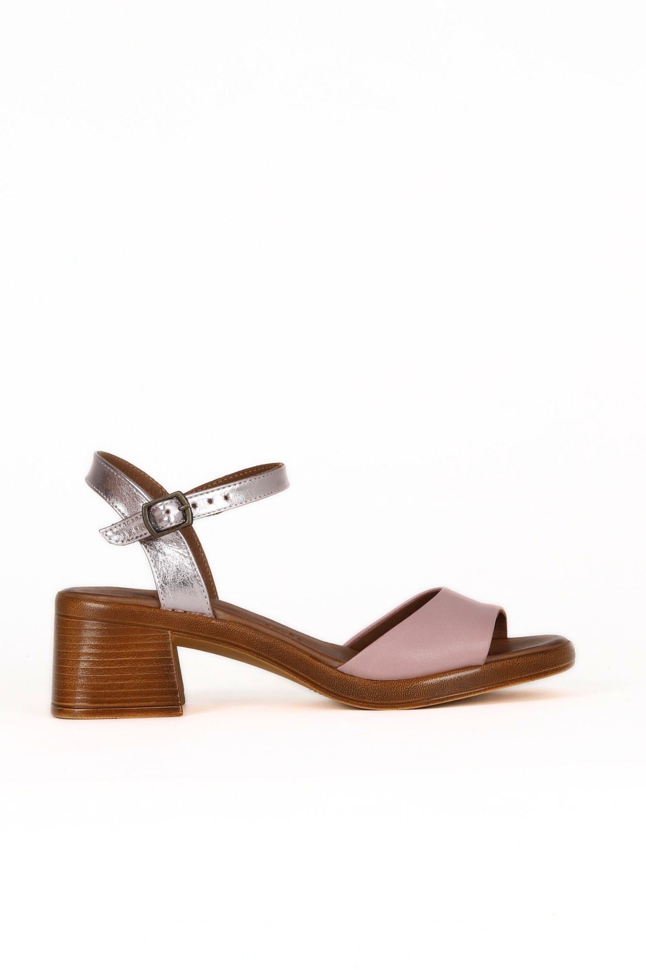 Bueno Women's Leather Heeled Sandal