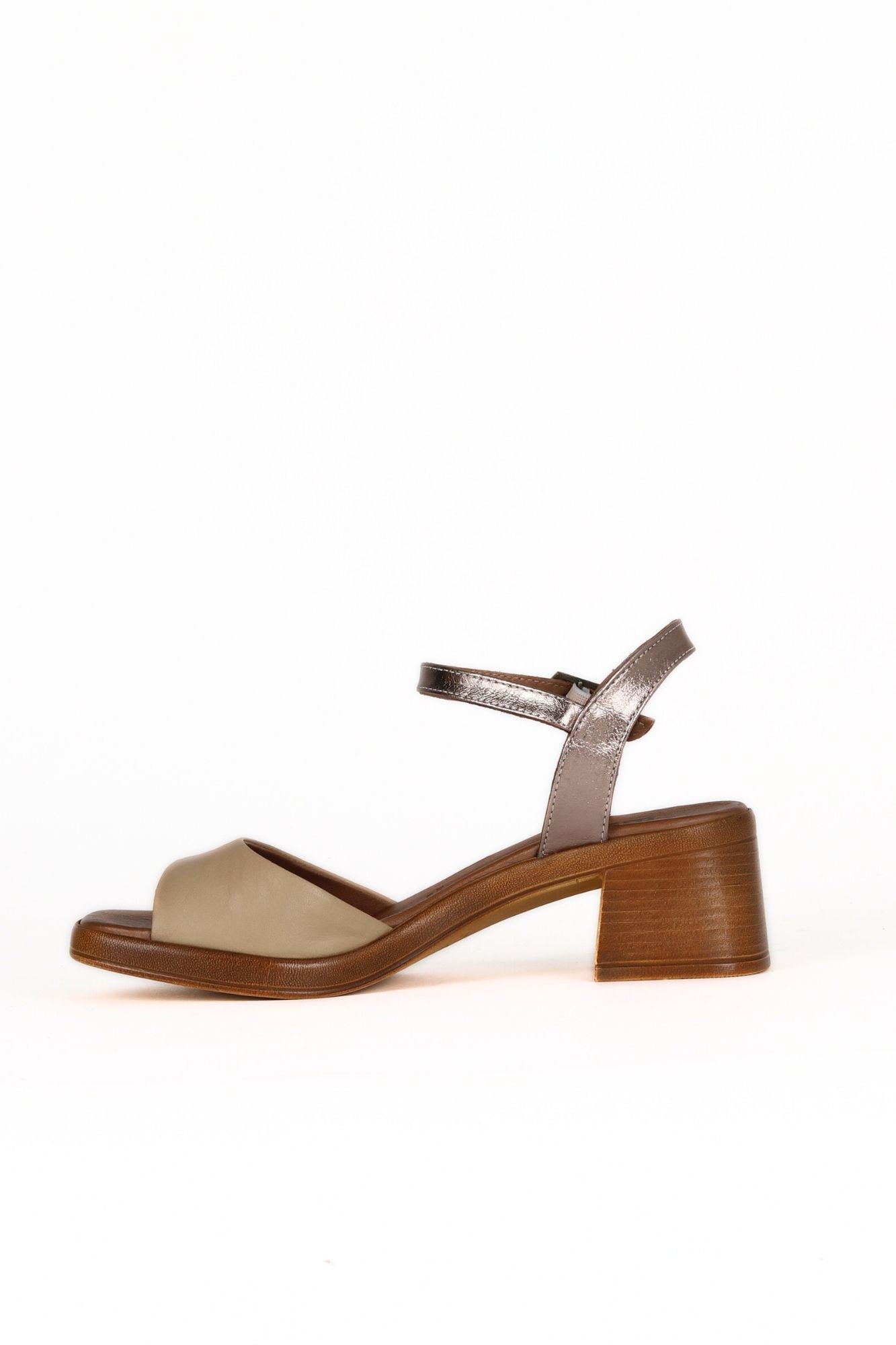 Bueno Women's Leather Heeled Sandal