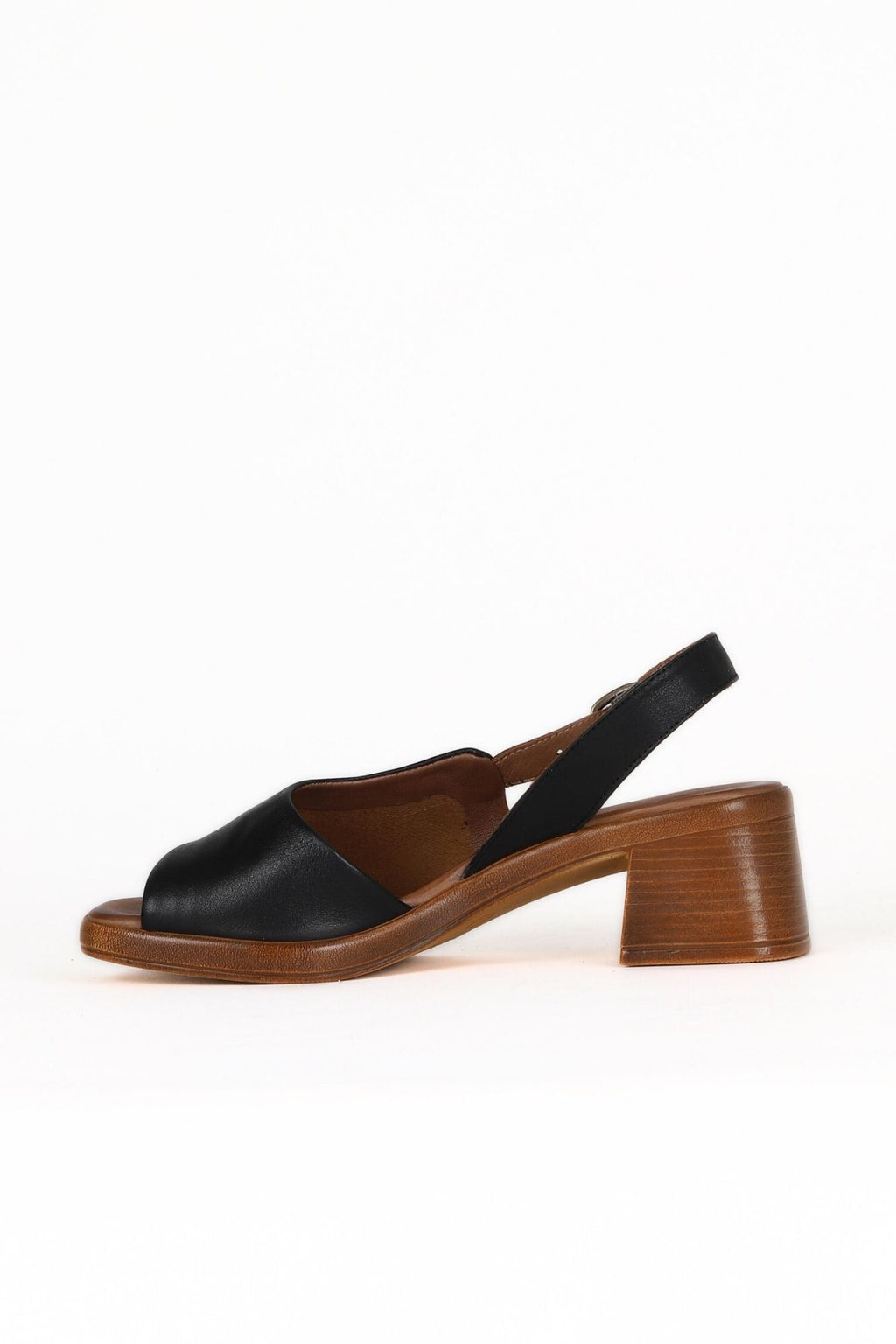 Bueno Women's Leather Heeled Sandal