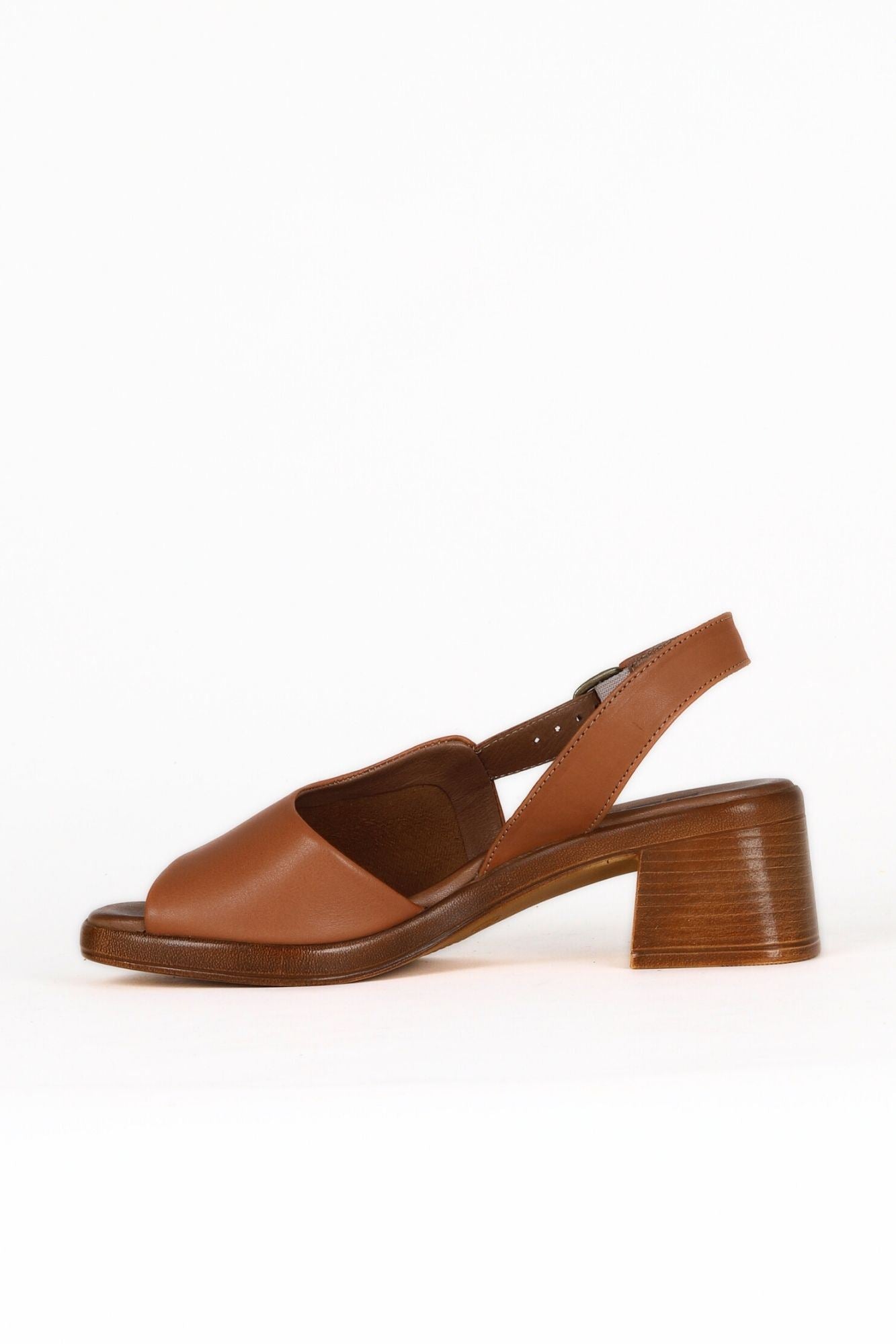 Bueno Women's Leather Heeled Sandal